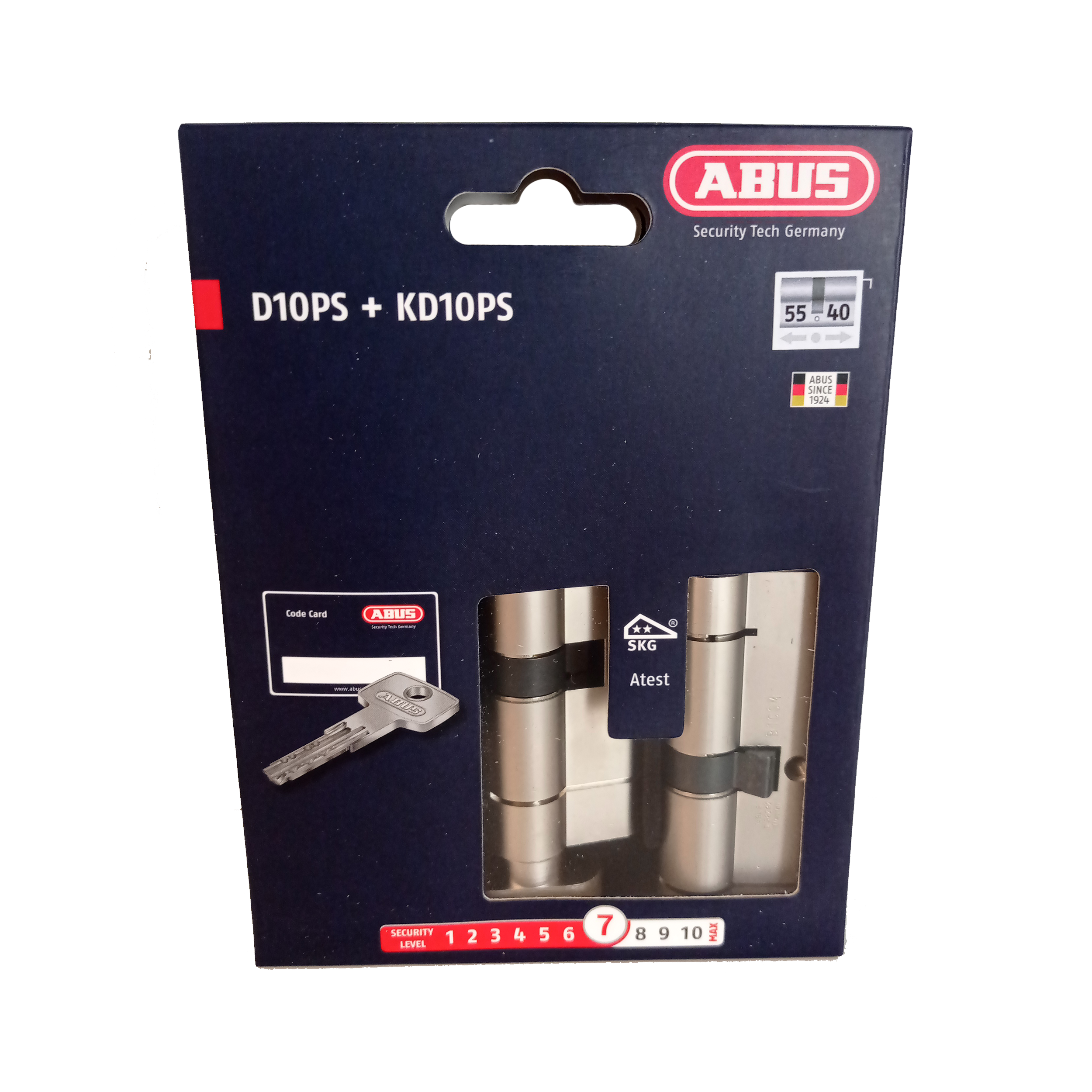 Zestaw wkładek drzwiowych KD10 G50 x 30 + 50 x 30 Abus - 5