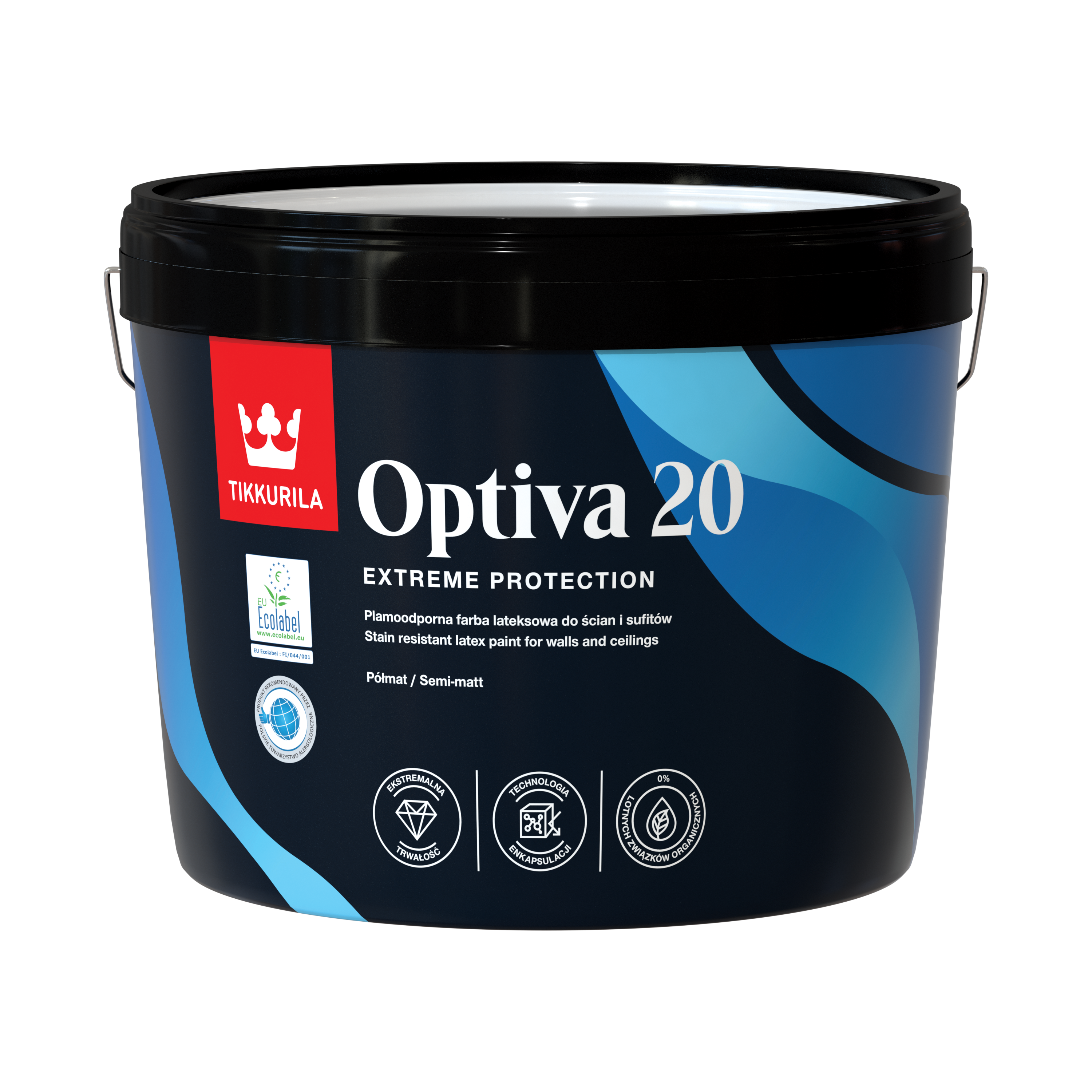 Farba Tikkurila Optiva 20 C 9 l Baza C półmat