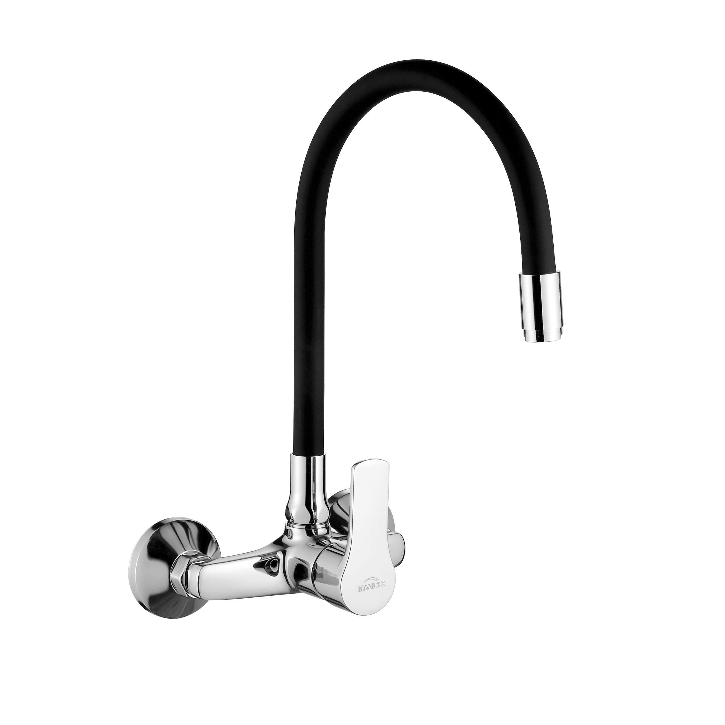 Bateria kuchenna z elastyczną wylewką Verso Czarna Invena