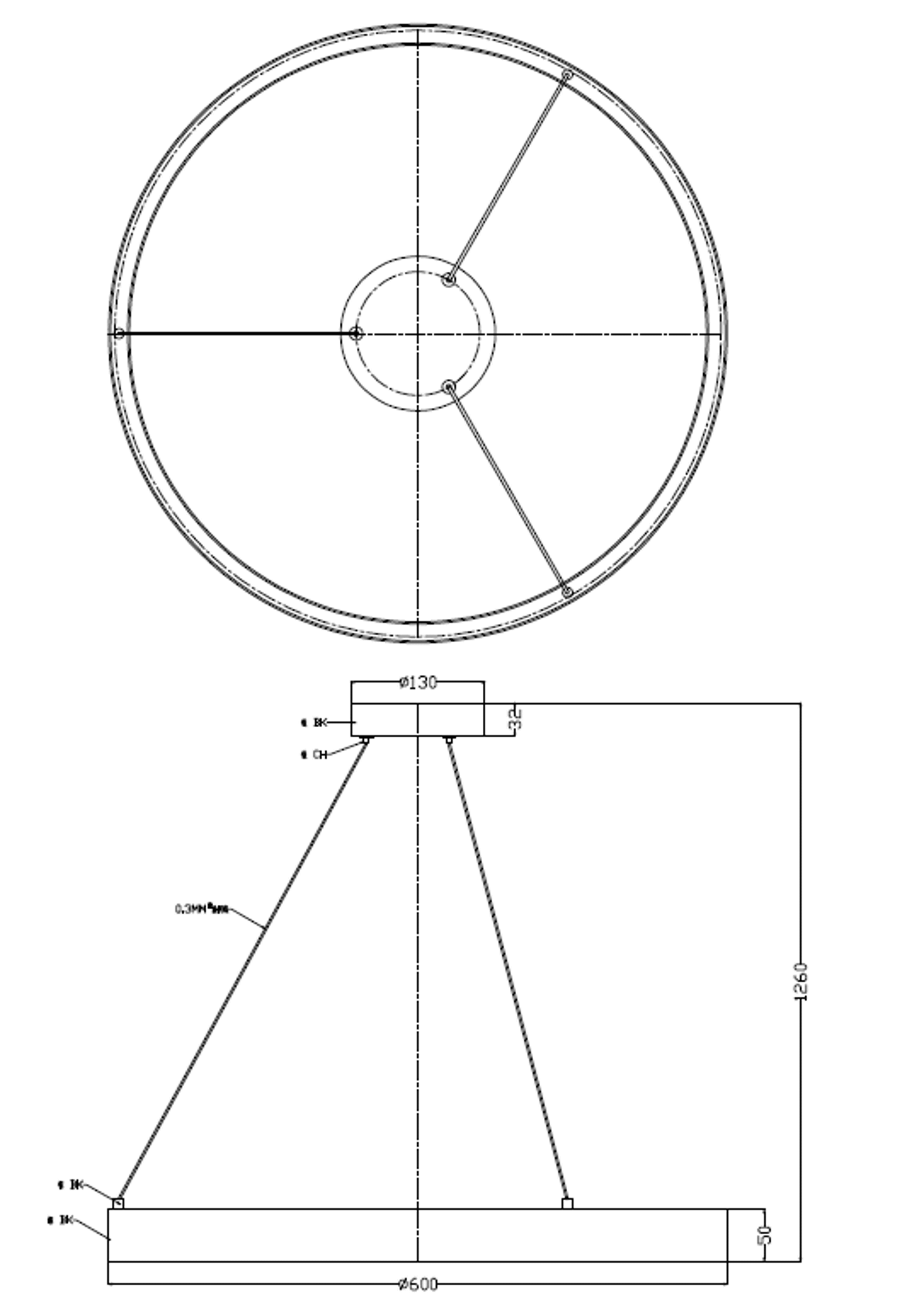 Lampa wisząca Midway 40W LED złoty Light prestige - 6