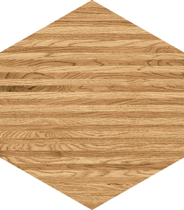 Glazura Flare Wood Hex 12.5x11 Arte