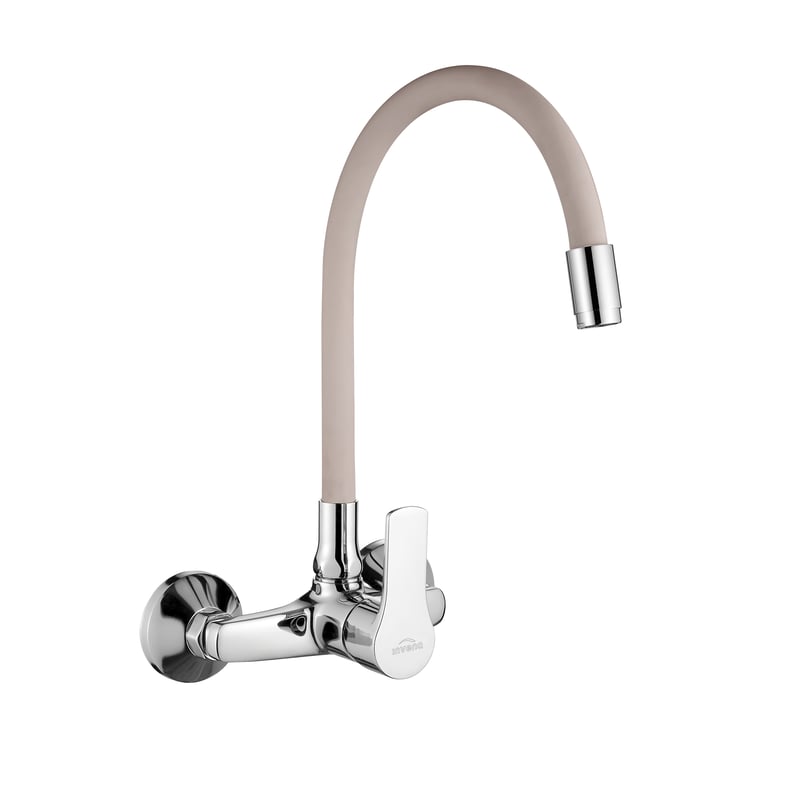 Bateria kuchenna z elastyczną wylewką Verso Beżowa Invena