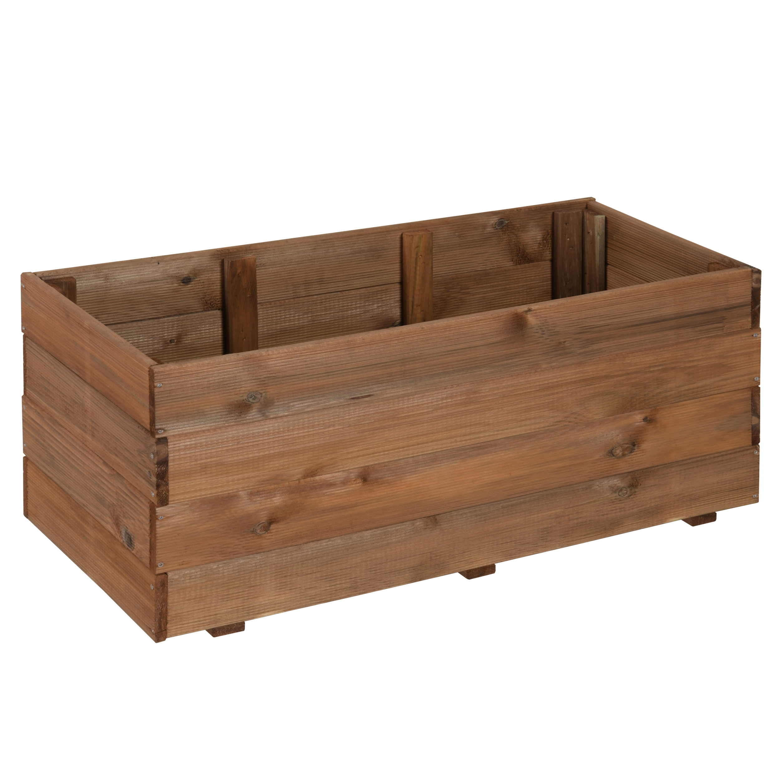 Donica duża drewniana Nive 90x40x37 cm brązowa Naterial - 5