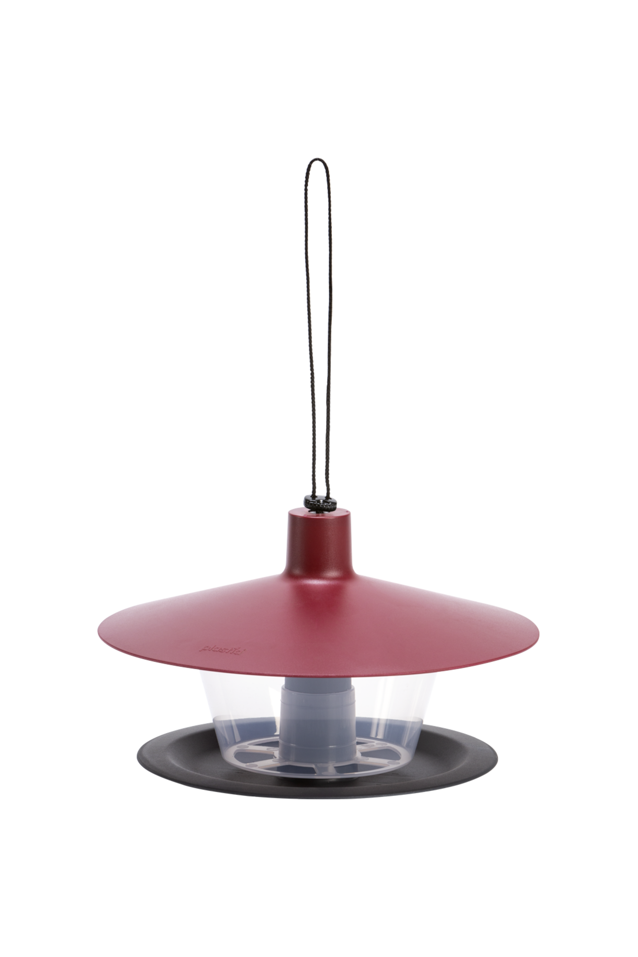 Karmnik dla ptaków 28.5x28.5x17cm Finch okrągły czerwony