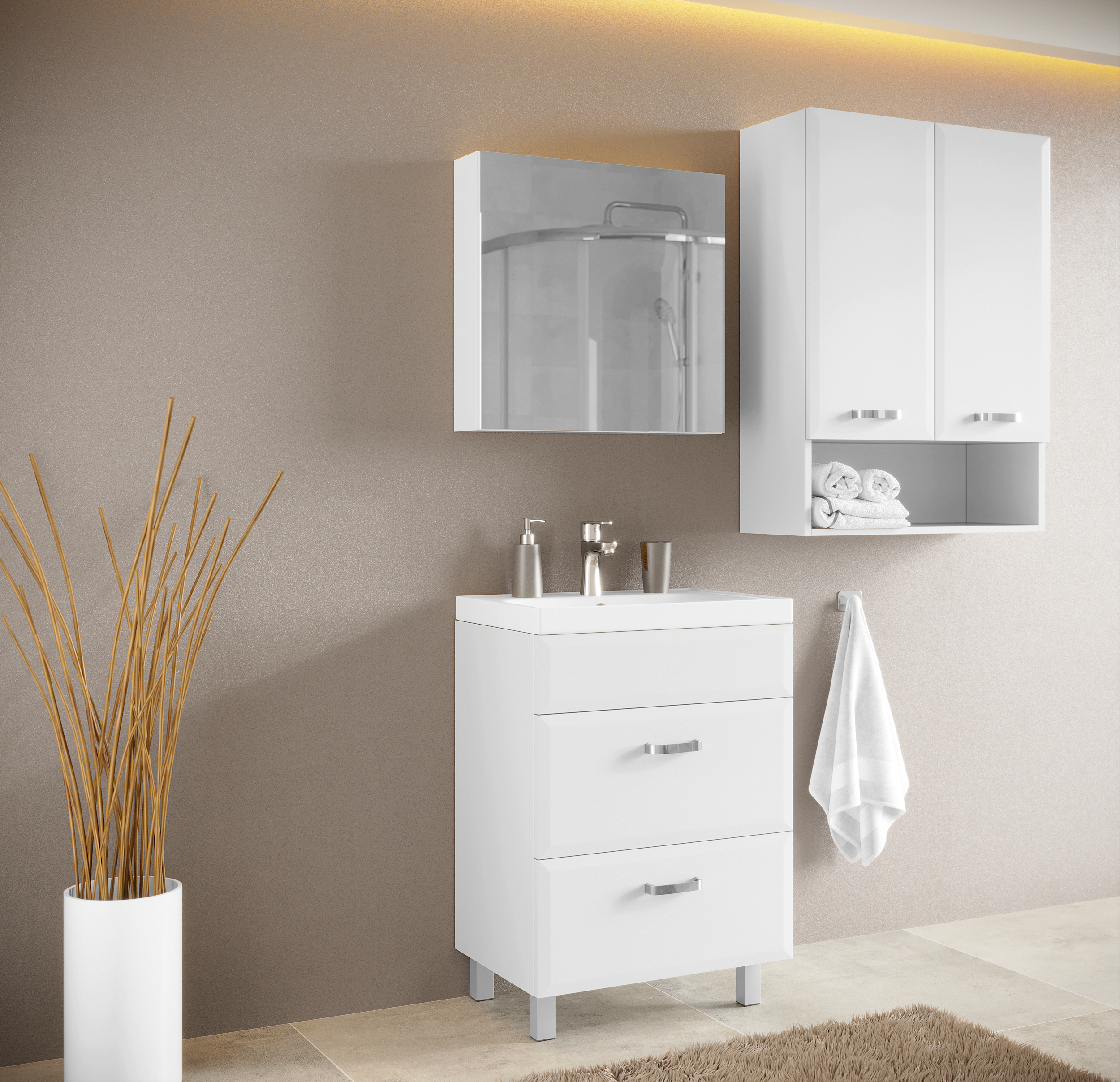 Umywalka ceramiczna Storm 60 Sensea - 4