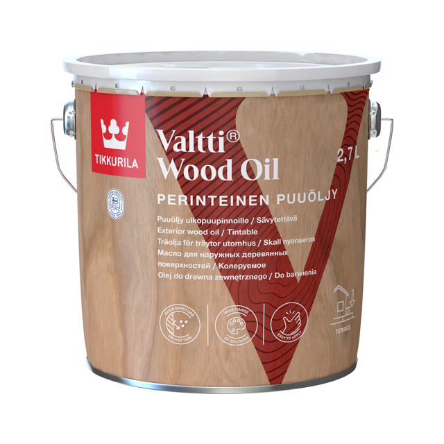 Olej do drewna Valtti Wood 2.7 l Bezbarwny Tikkurila