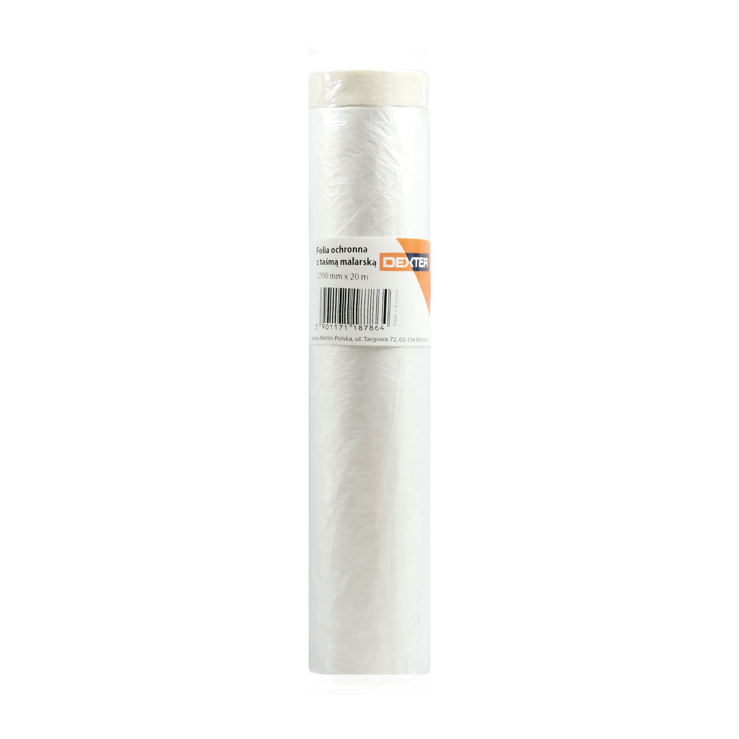 Folia ochronna z taśmą 2.2 x 20 m DEXTER - 2