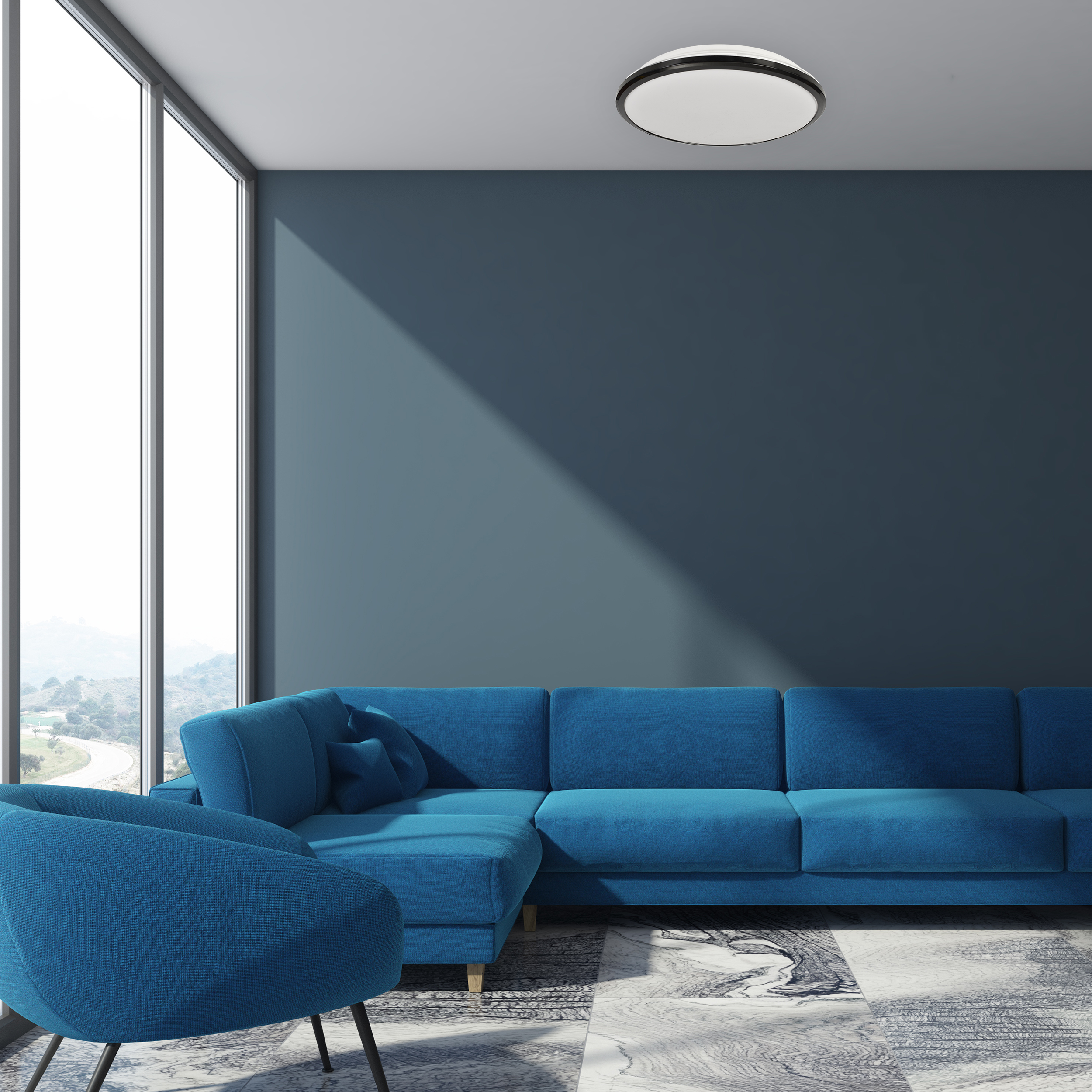 Plafon Terma czarny 28 cm LED Eko-Light - 3