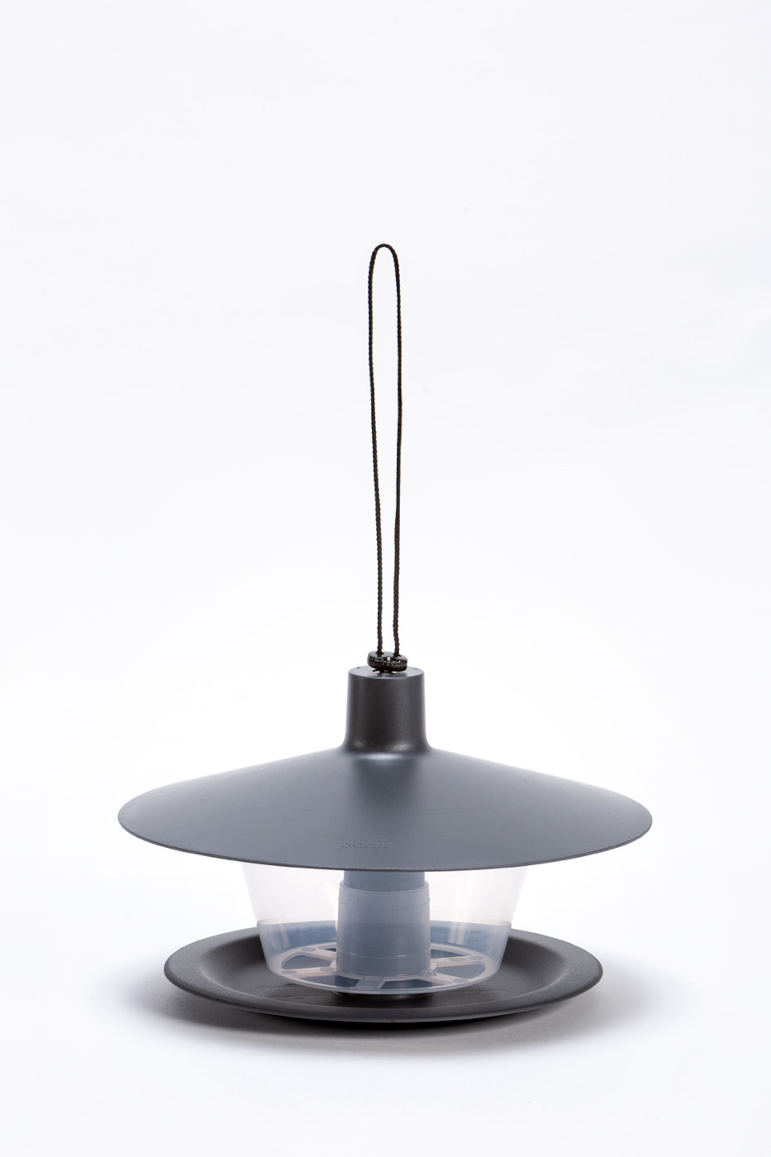 Karmnik dla ptaków 28.5x28.5x17cm Finch okrągły antracyt