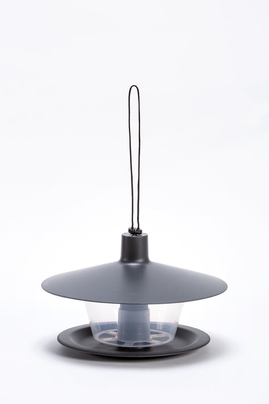 Karmnik dla ptaków 28.5x28.5x17cm Finch okrągły antracyt