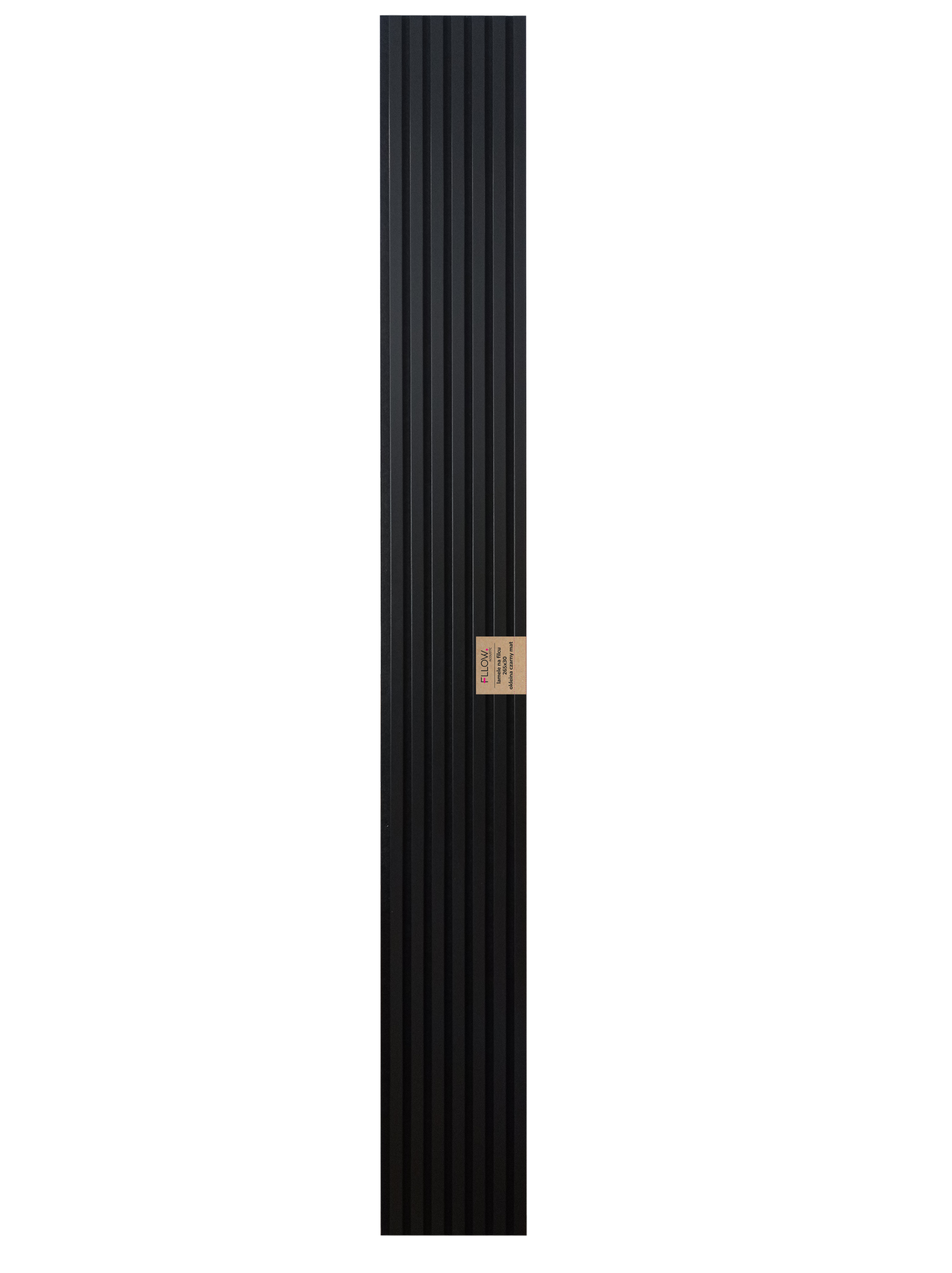 Panele ścienne 3D Lamele na filcu 265x30 cm czarny 7 lameli - 7