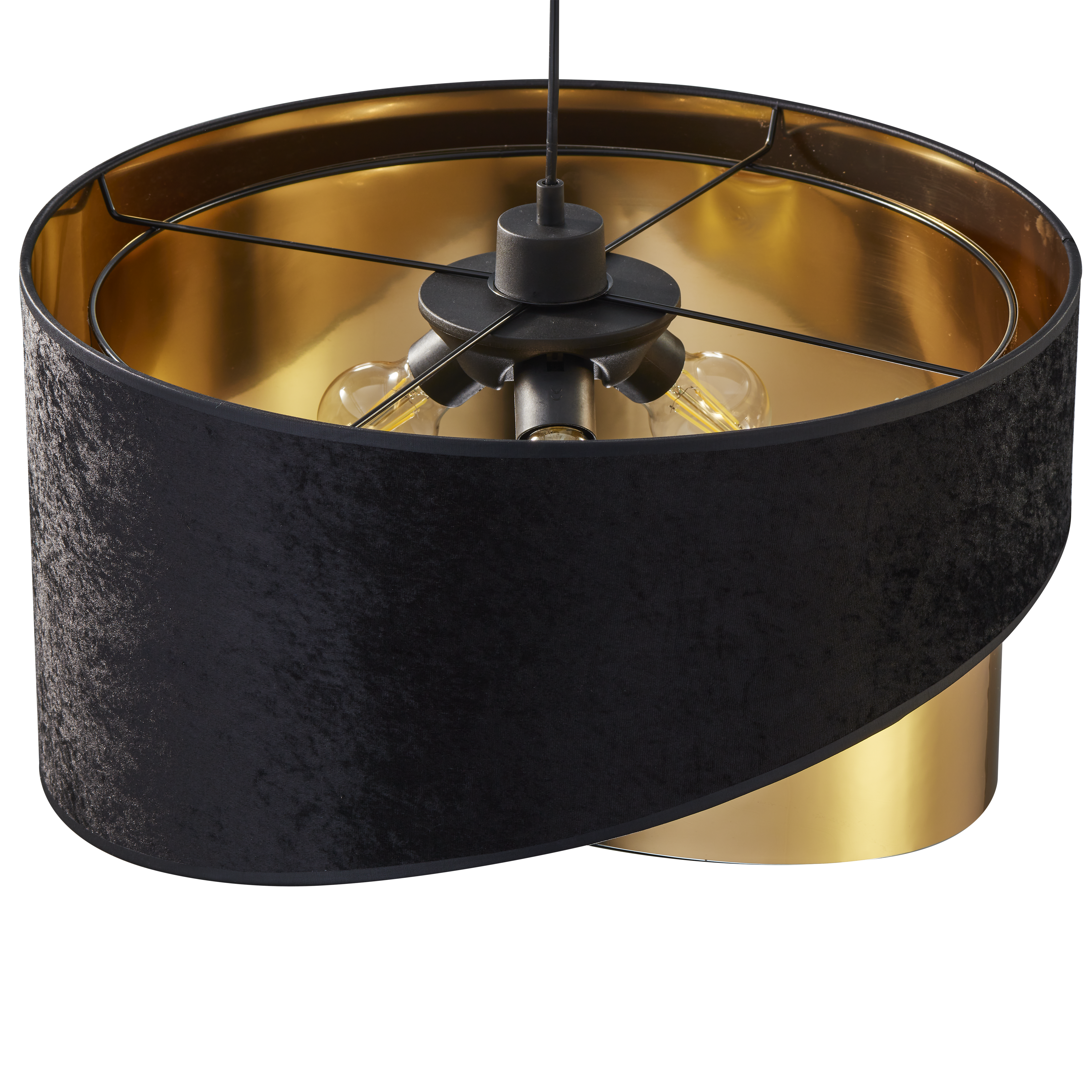Lampa wisząca Tercio czarno-złota 3 x E27 TK Lighting - 7