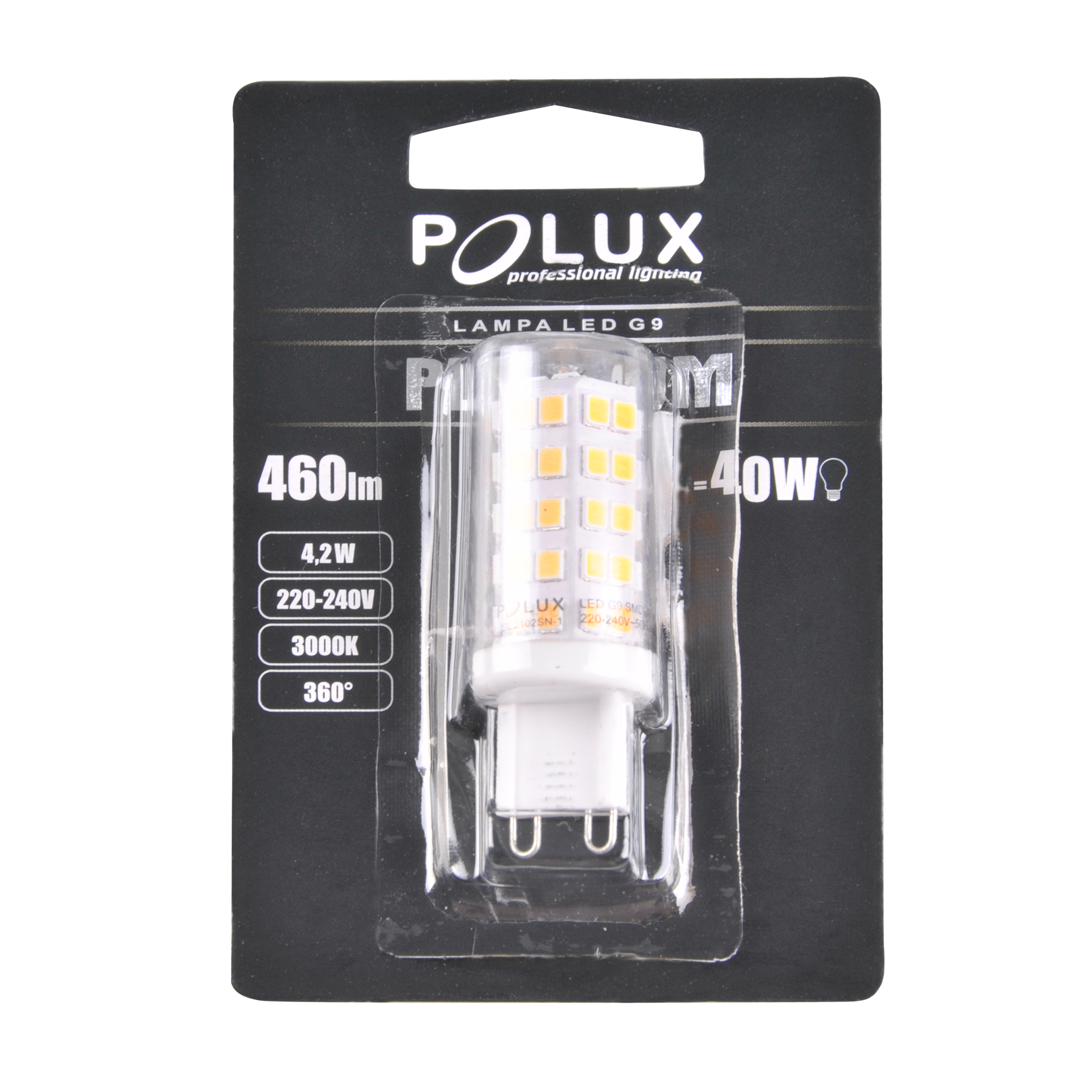 Żarówka LED G9 (230 V) 4 W 420 lm Ciepła SMD Polux - 4