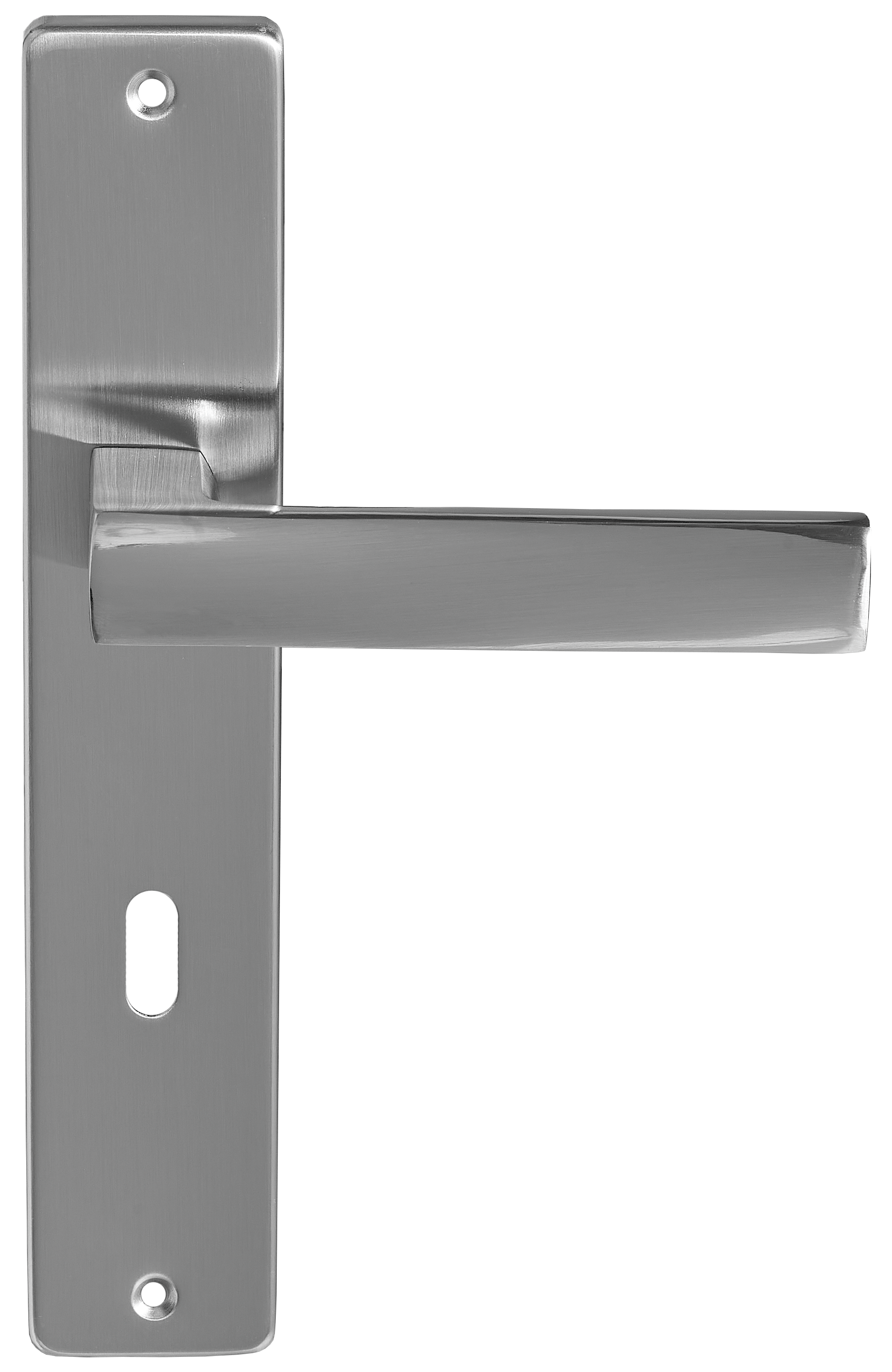 Klamka do drzwi wewnętrznych z długim szyldem pod klucz Eureka Nikiel - 2