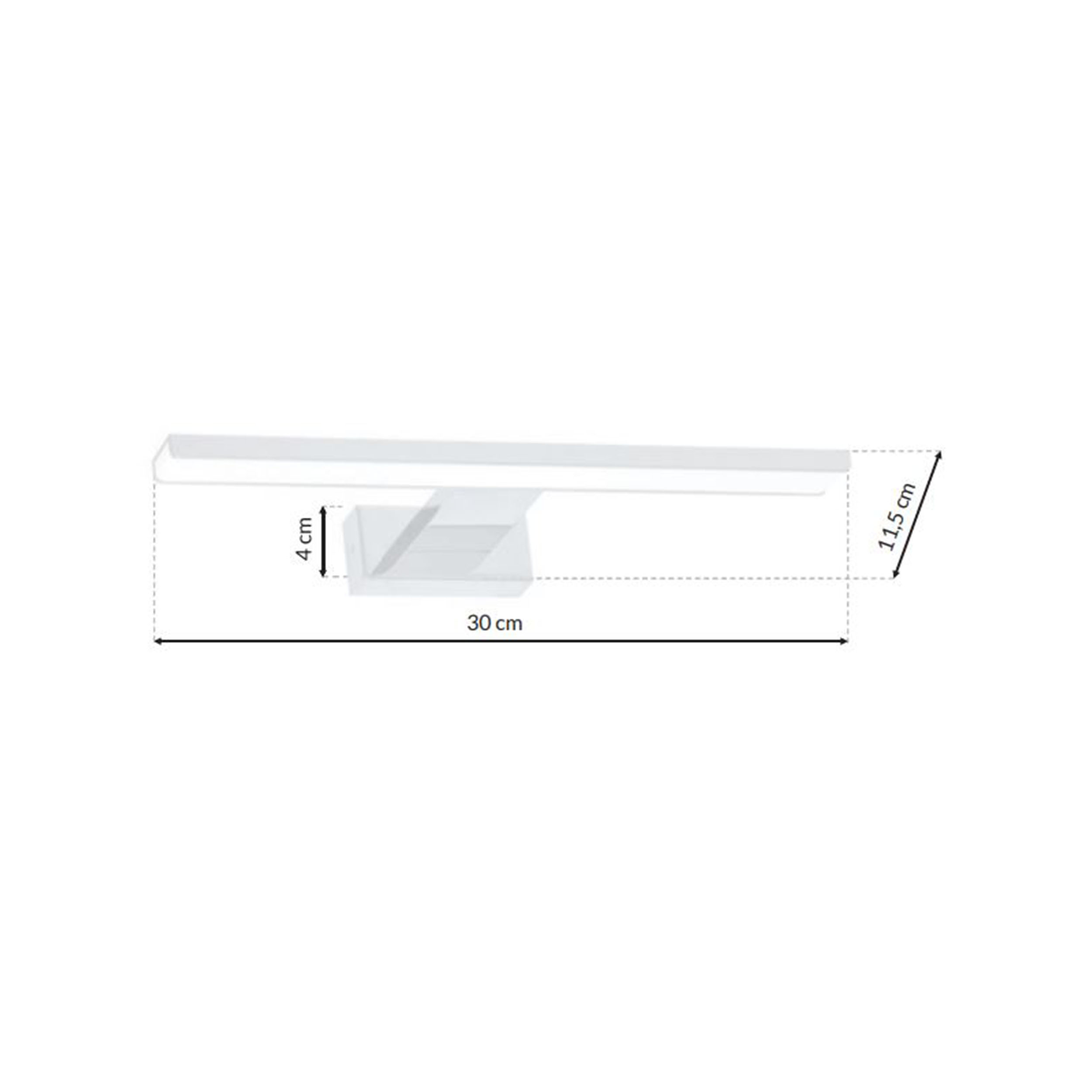 Kinkiet galeryjka Shine 30 cm biały 490 lm LED Eko-Light - 3