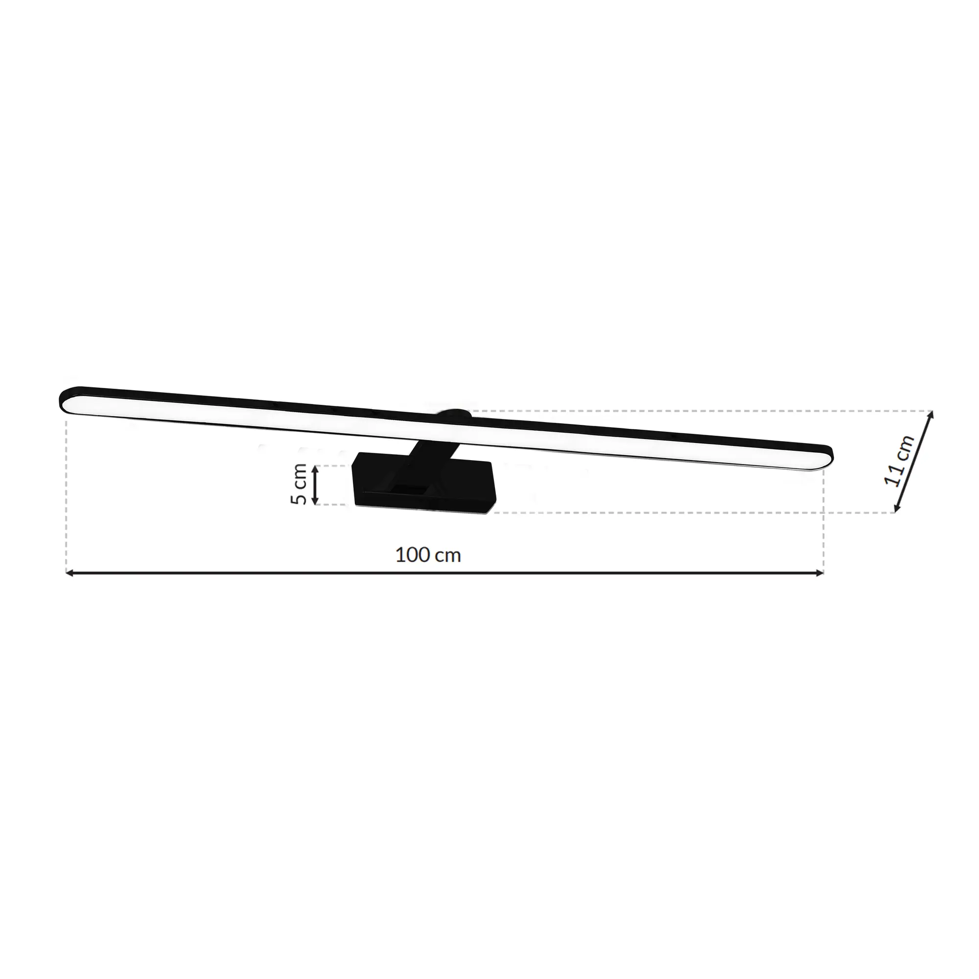 Kinkiet galeryjka Splash 100 cm czarny 1470 lm LED Eko-Light - 4