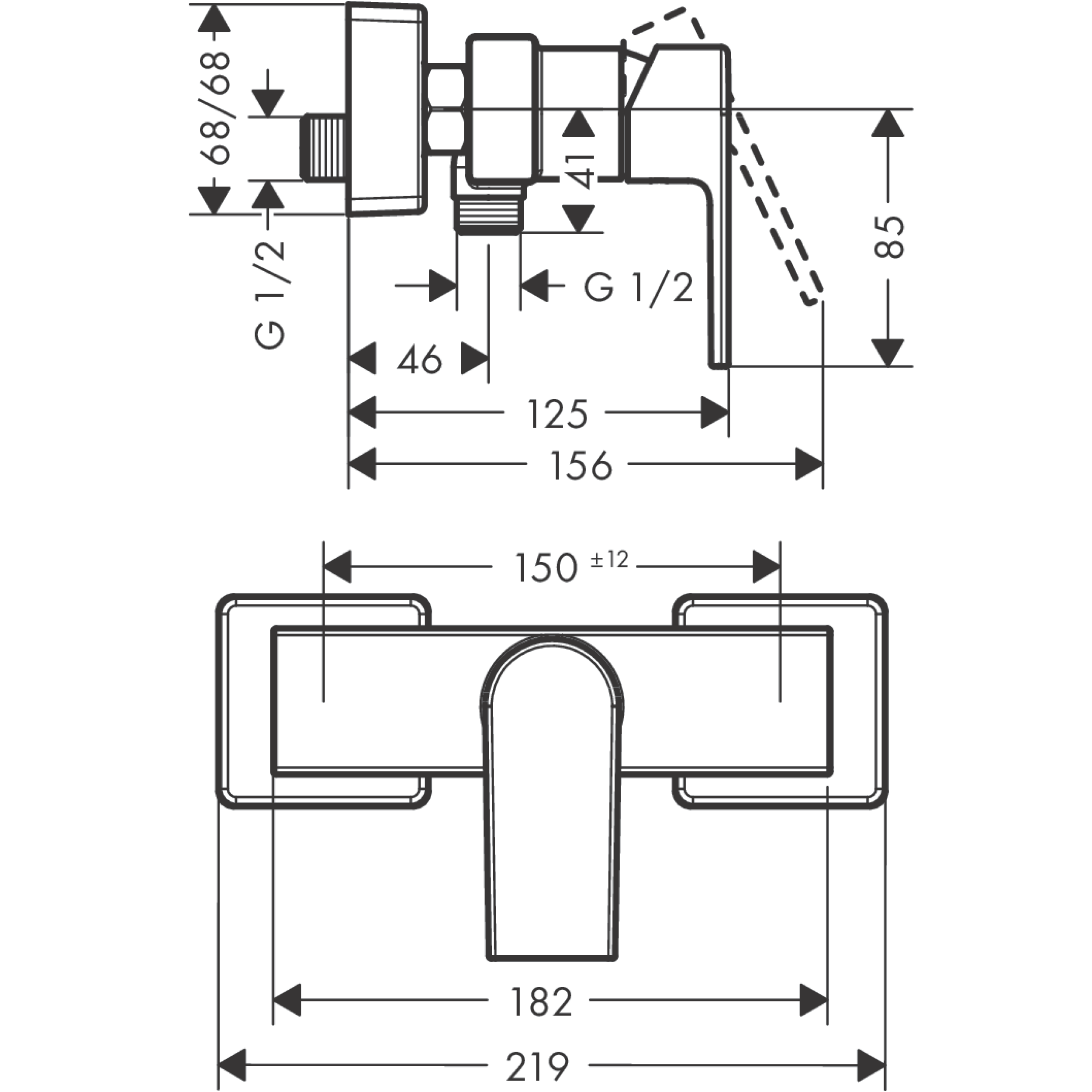 Bateria prysznicowa czarna Shape Hansgrohe - 3