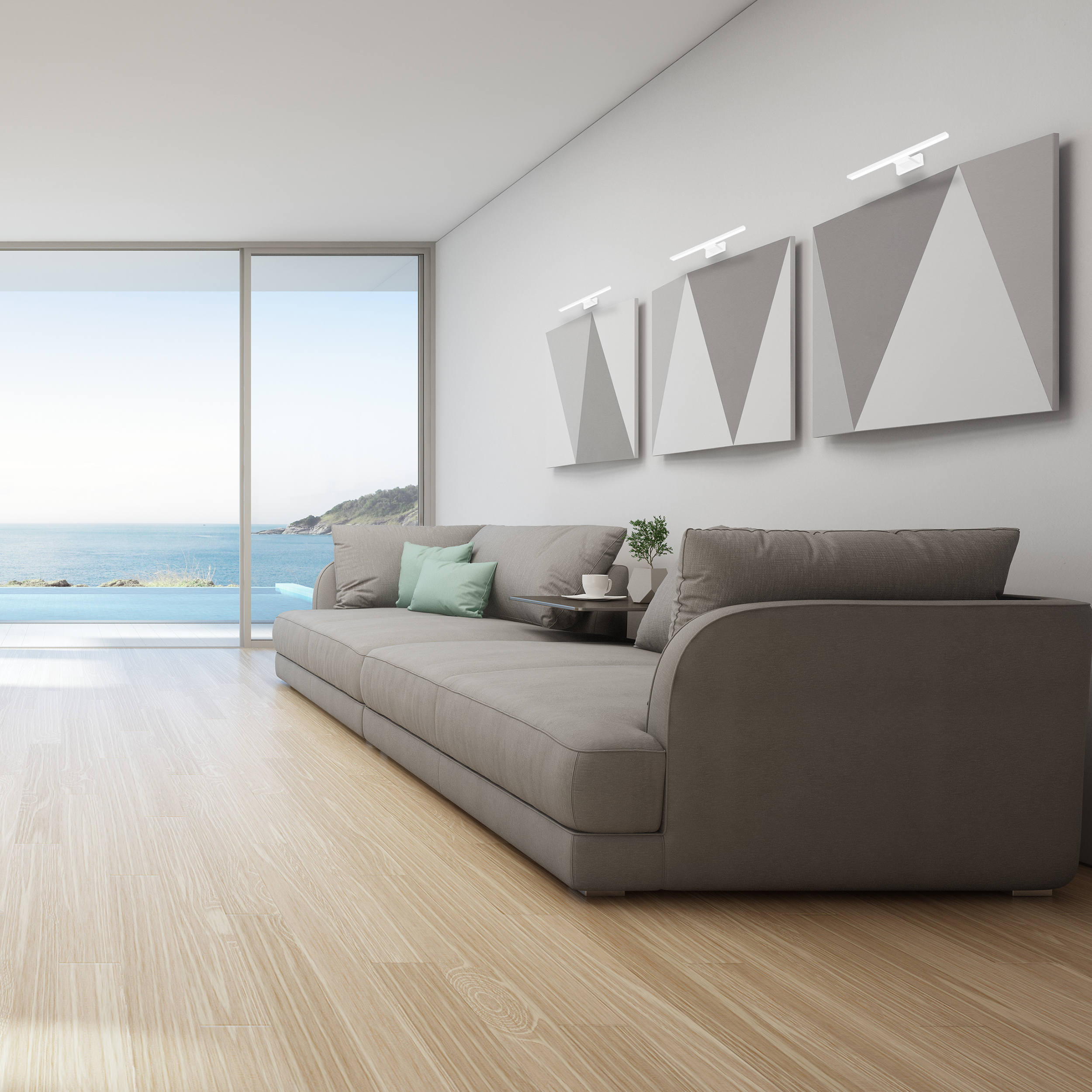 Kinkiet galeryjka Shine 30 cm biały 490 lm LED Eko-Light - 2