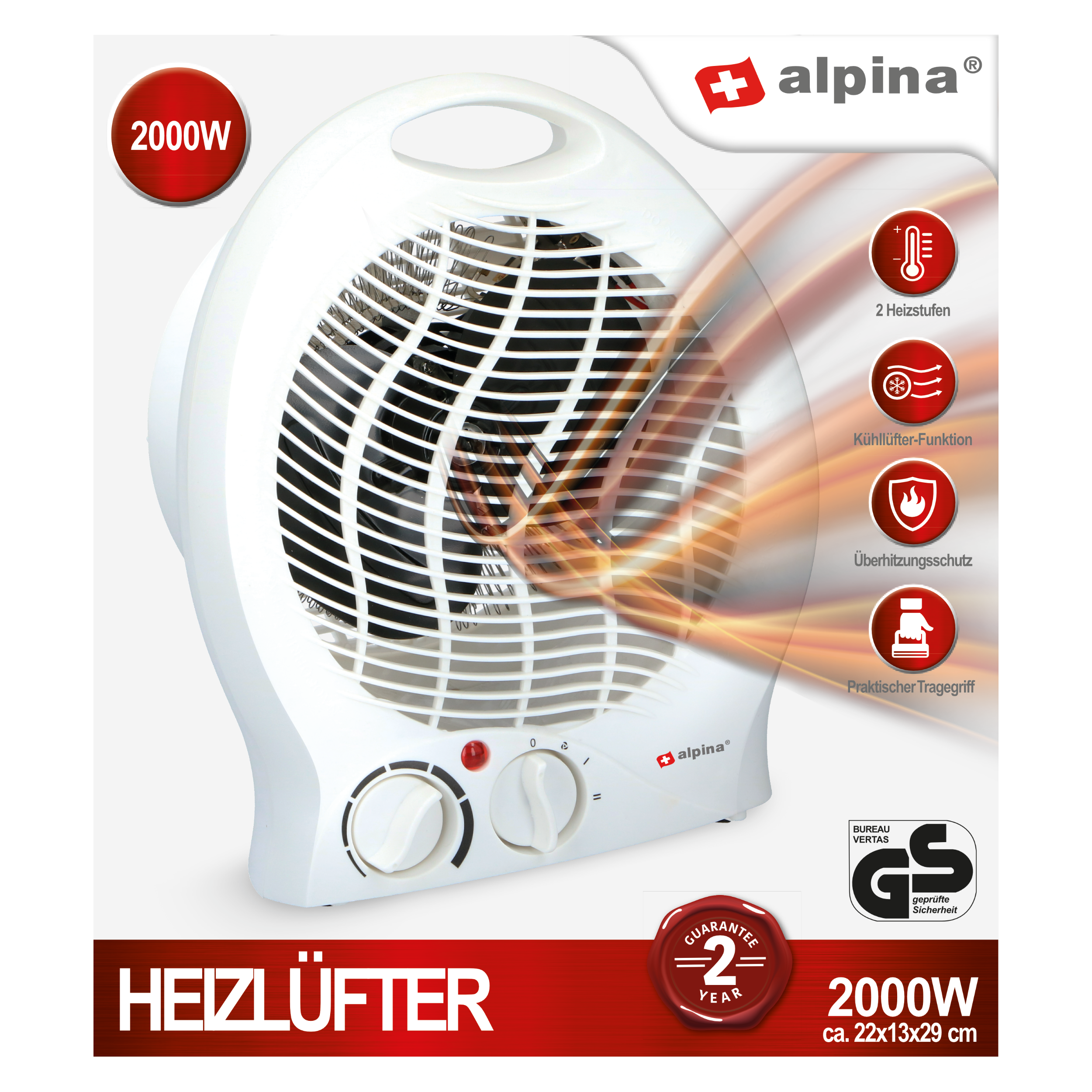 Termowentylator 2000W ALPINA - 2
