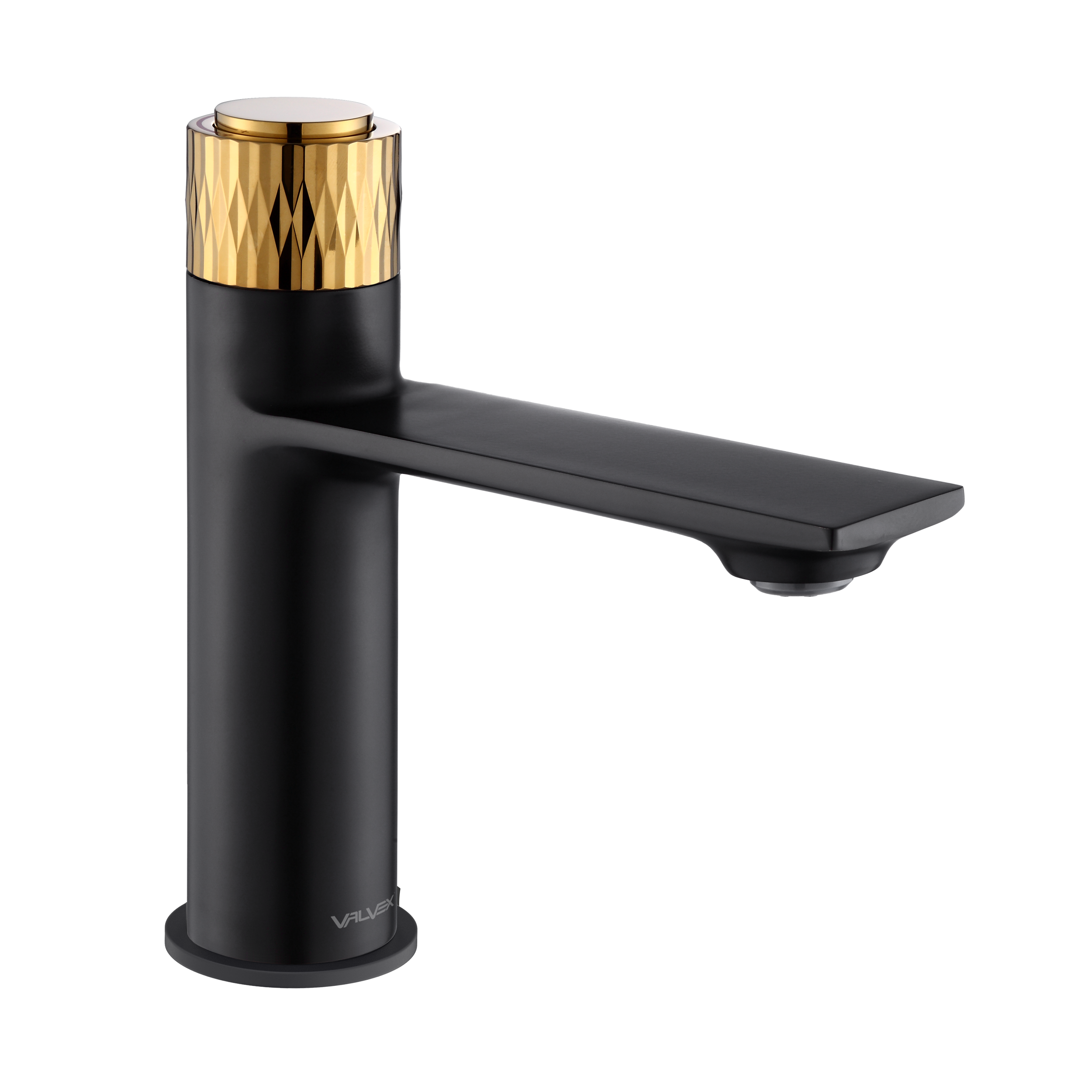 Bateria umywalkowa czarno-złota 17 cm Click On Valvex