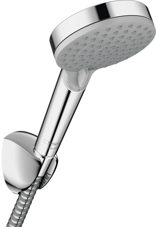 Zestaw prysznicowy punktowy rączka, wąż i uchwyt chromowany Blend Ecosmart HANSGROHE