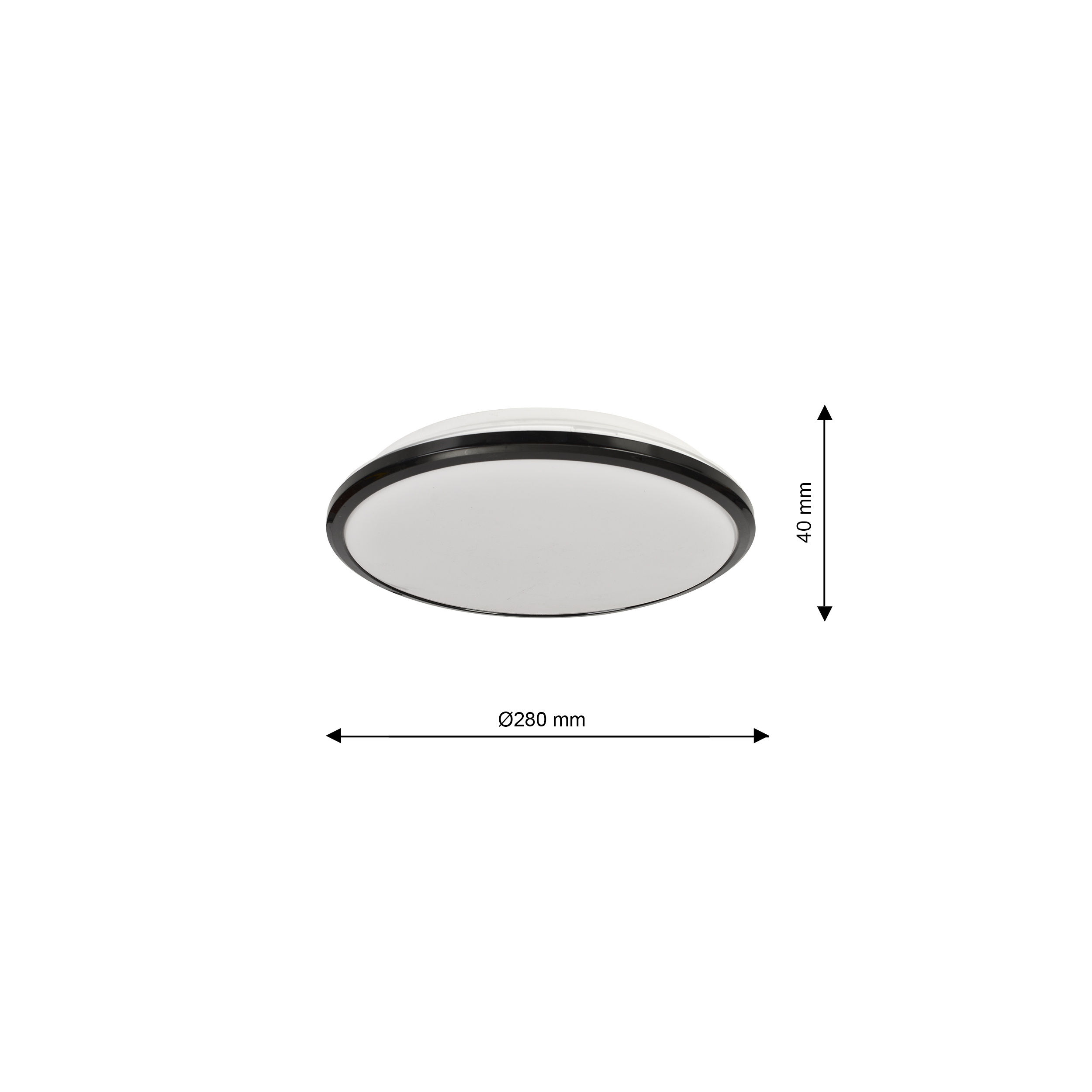 Plafon Terma czarny 28 cm LED Eko-Light - 5