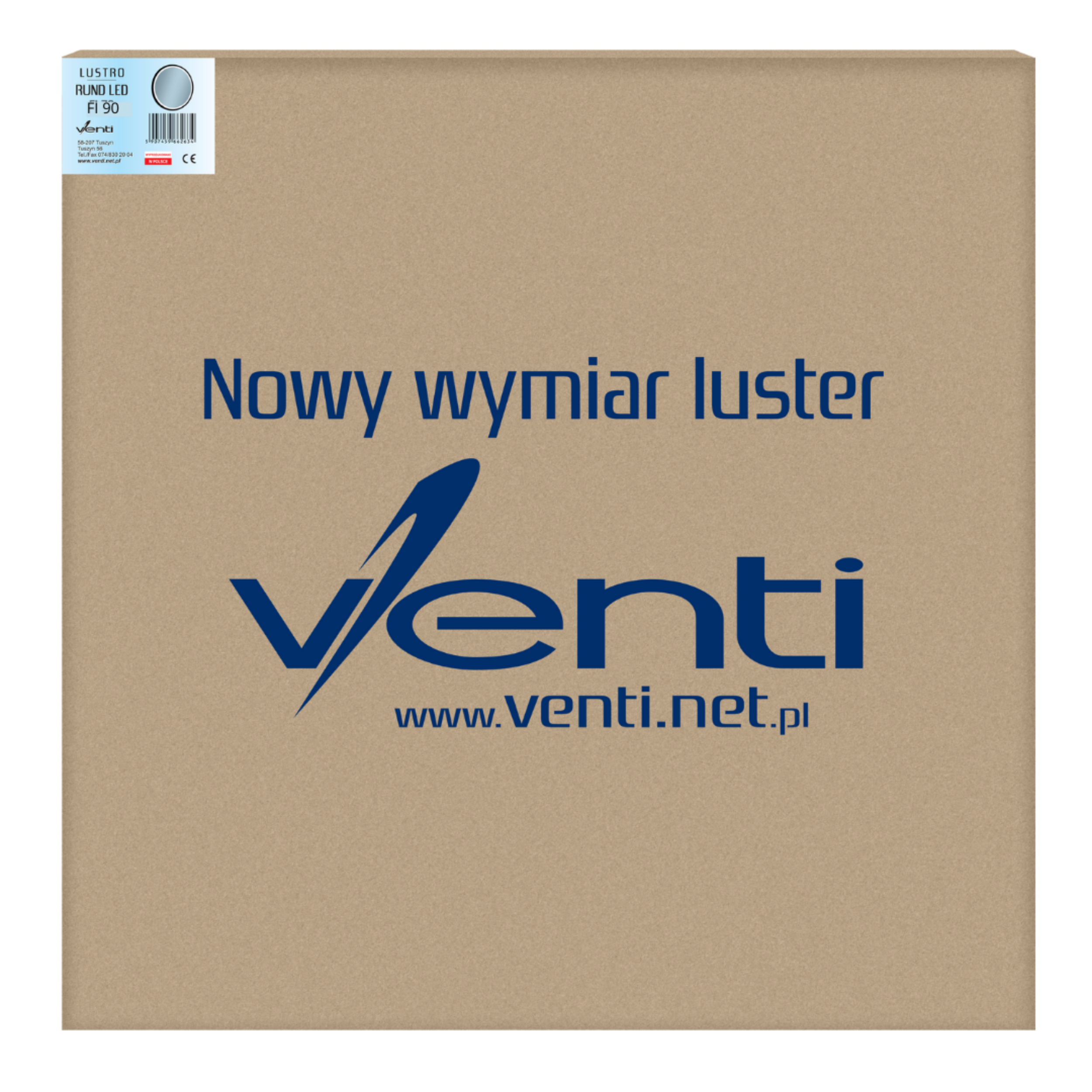 Lustro z wbudowanym oświetleniem Rund Led 90 Venti - 6