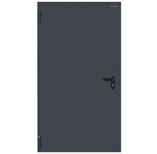 Drzwi przeciwpożarowe wewnętrzne EI60 antracytowe RAL 7016 80 lewe Wiśniowski