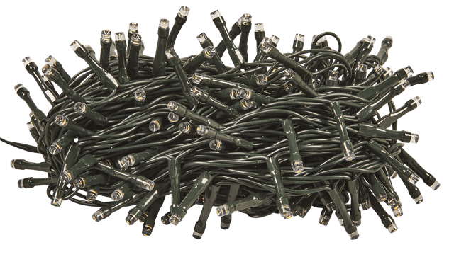 Lampki choinkowe zewnętrzne 10m 200 LED ciepła biel