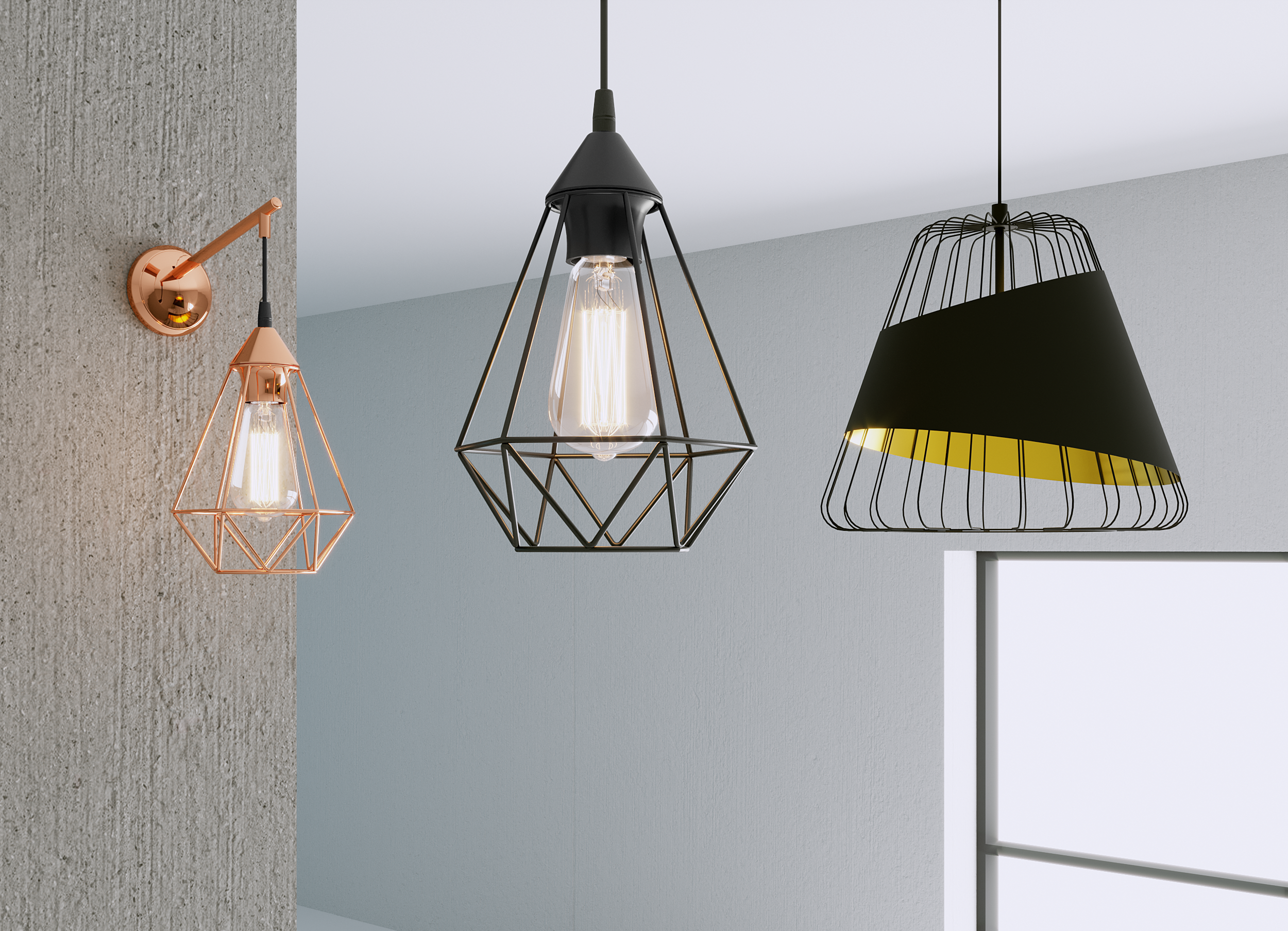 Lampa wisząca Byron czarna E27 Inspire - 5