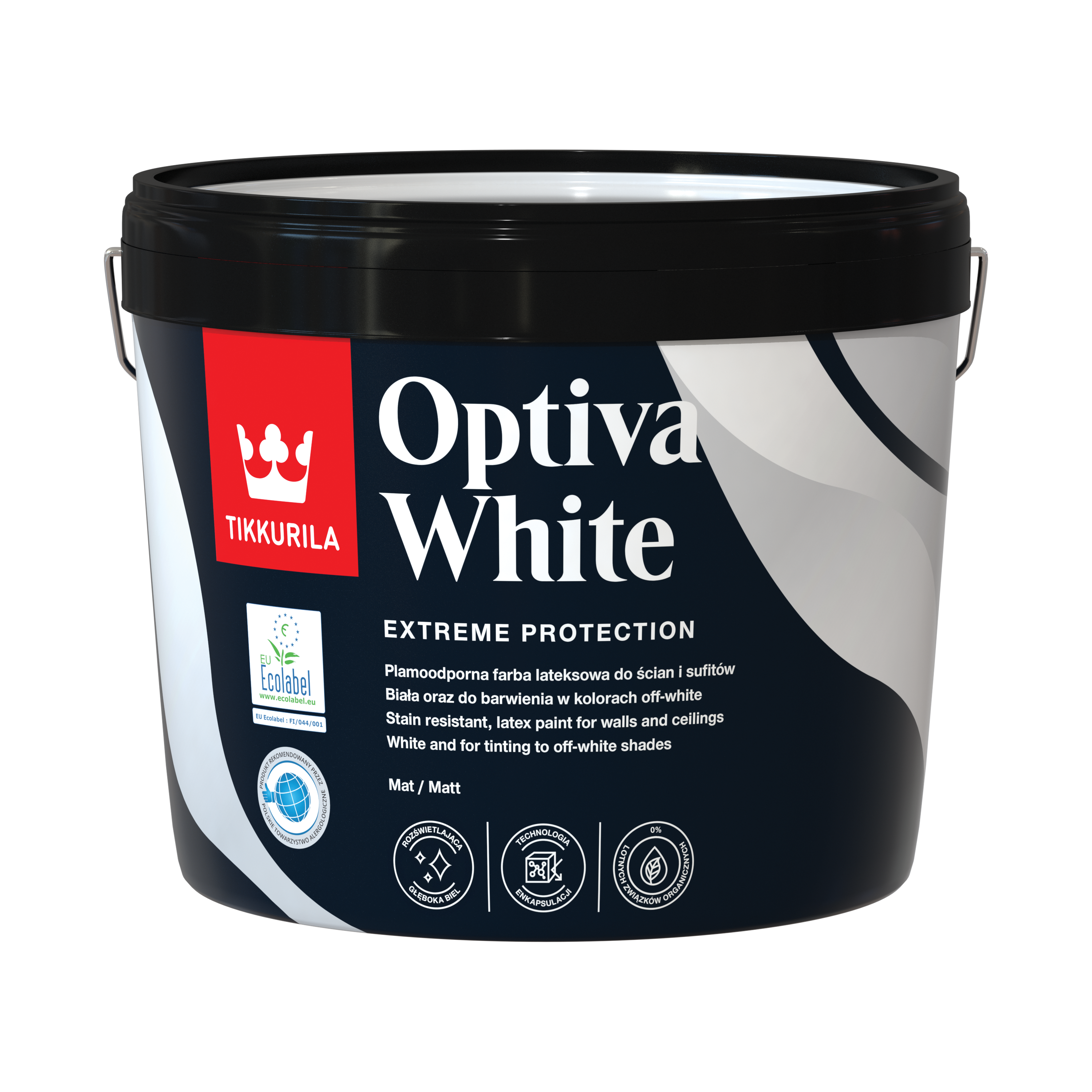 Farba Tikkurila Optiva White 2.7 l Baza biała