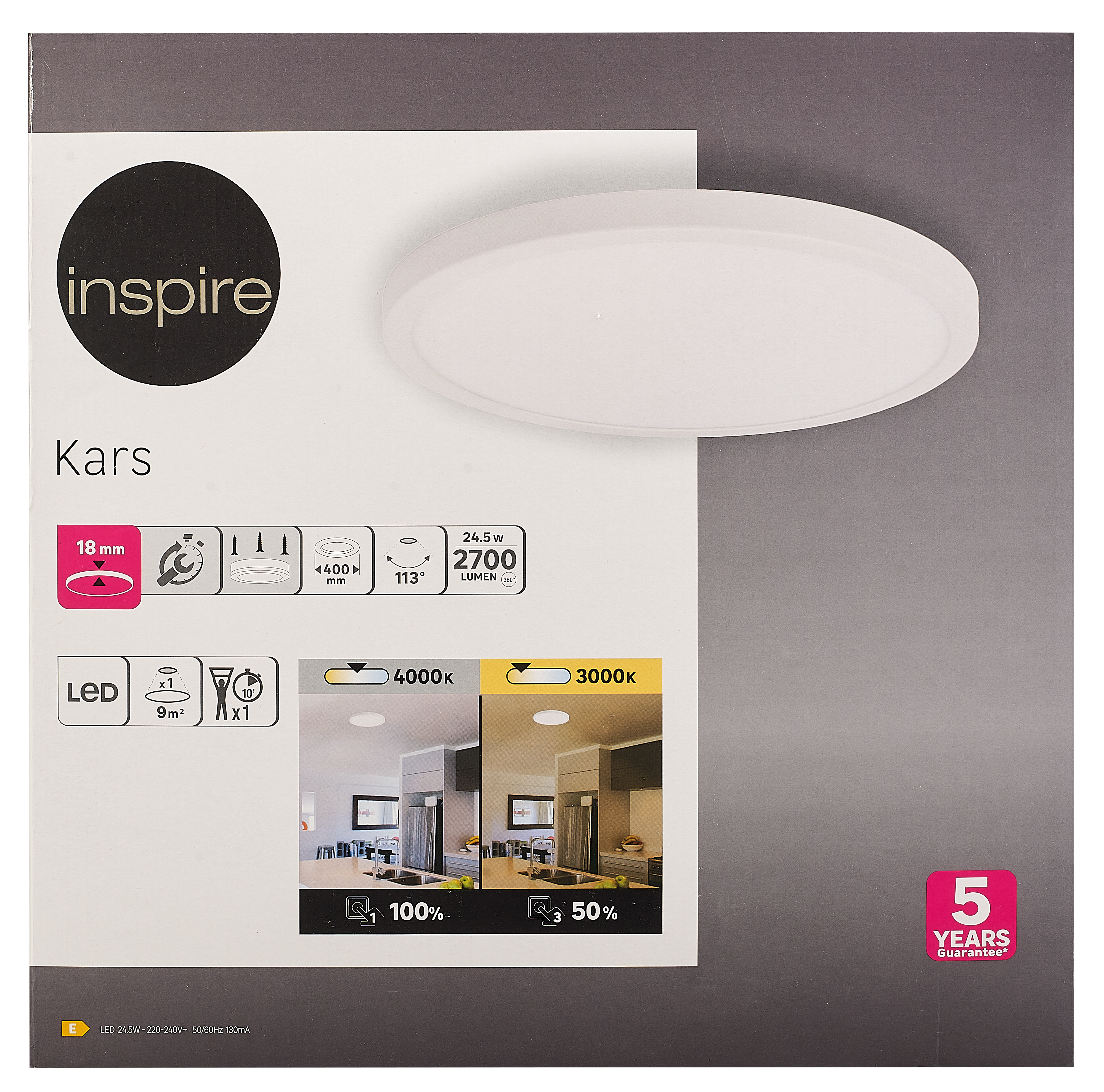 Panel LED INSPIRE de 24.5w redondo | Leroy Merlin