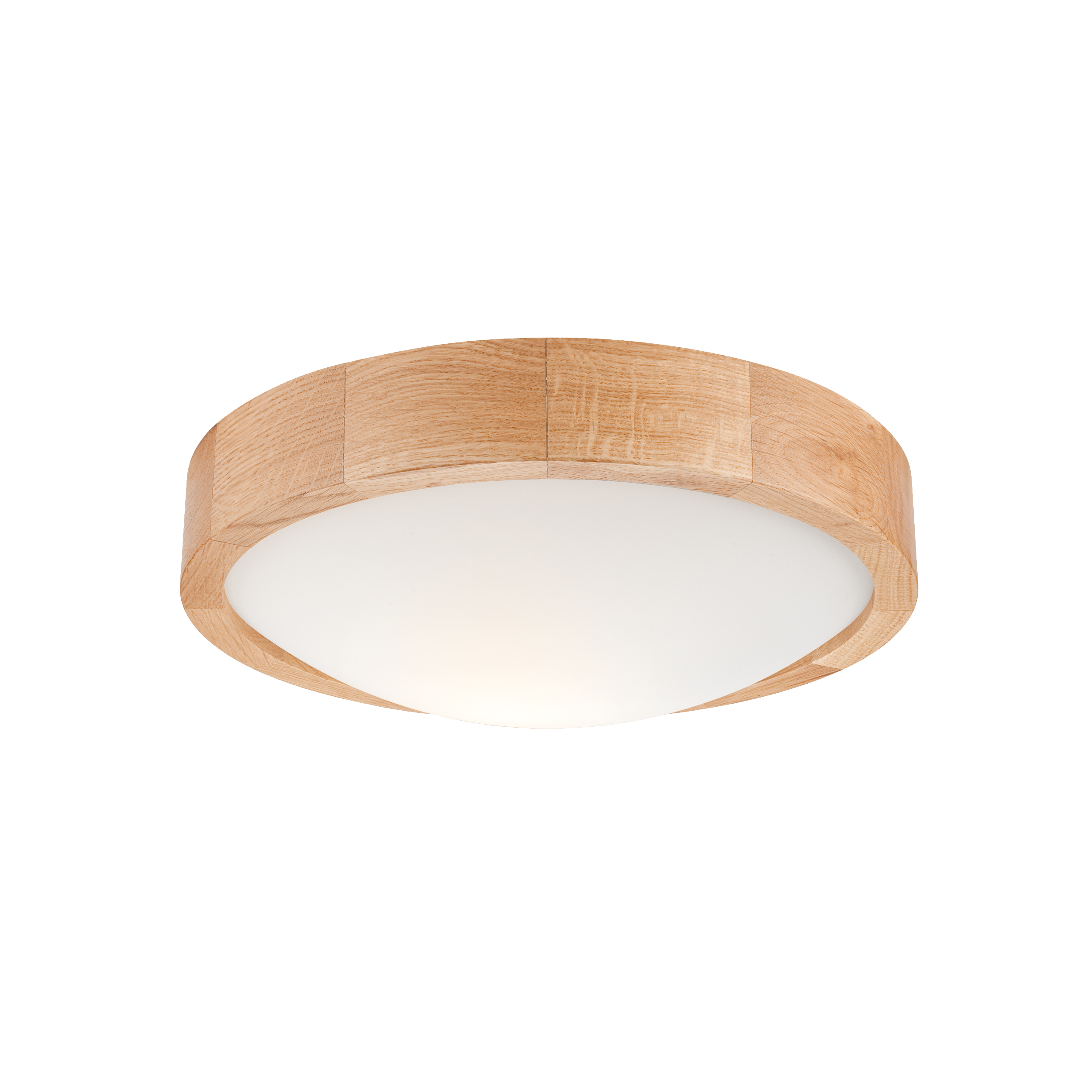 Plafon Anello dąb 27 cm E27 Lamkur