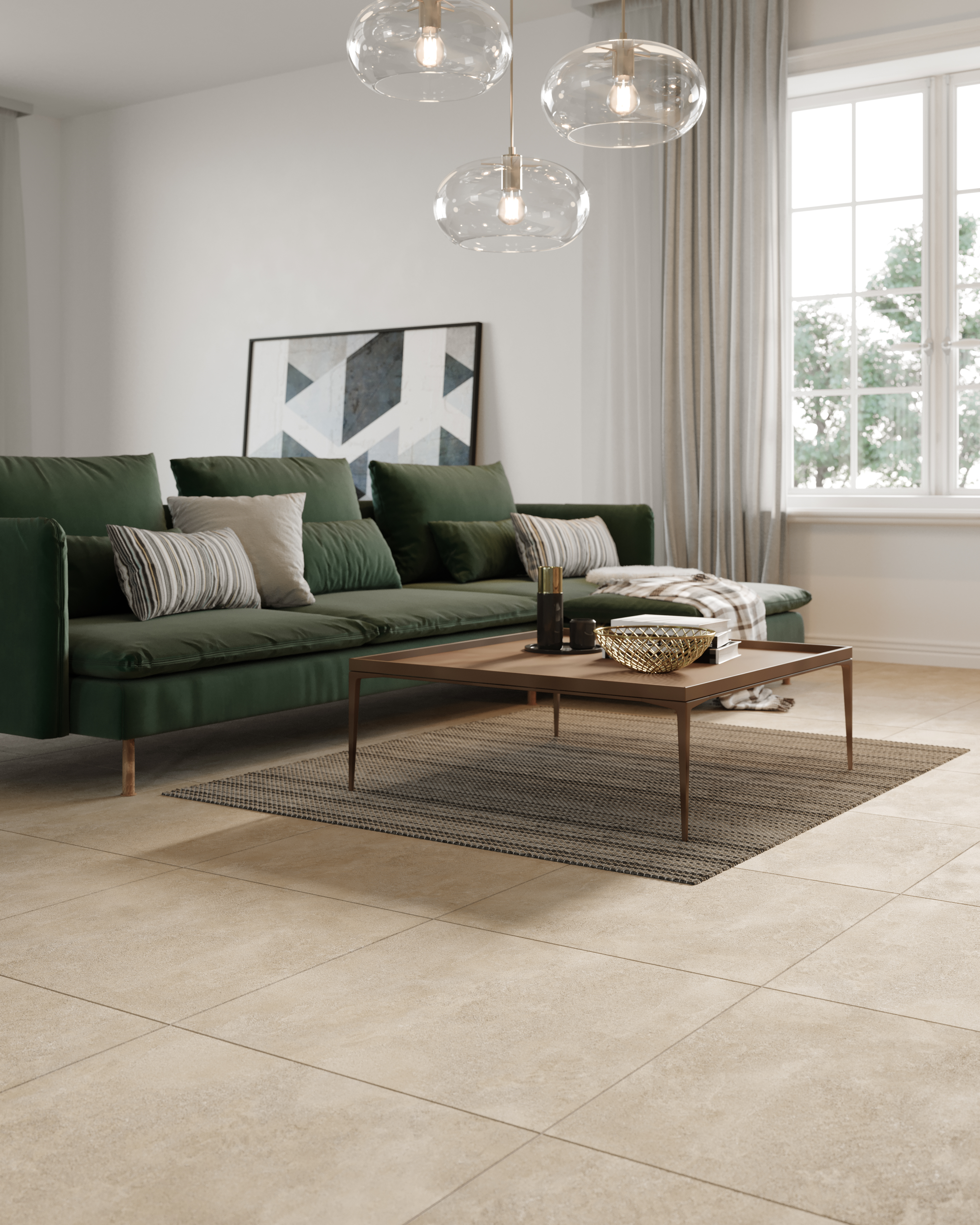 Gres szkliwiony Fallon Beige 59.8x59.8 Cersanit - 4