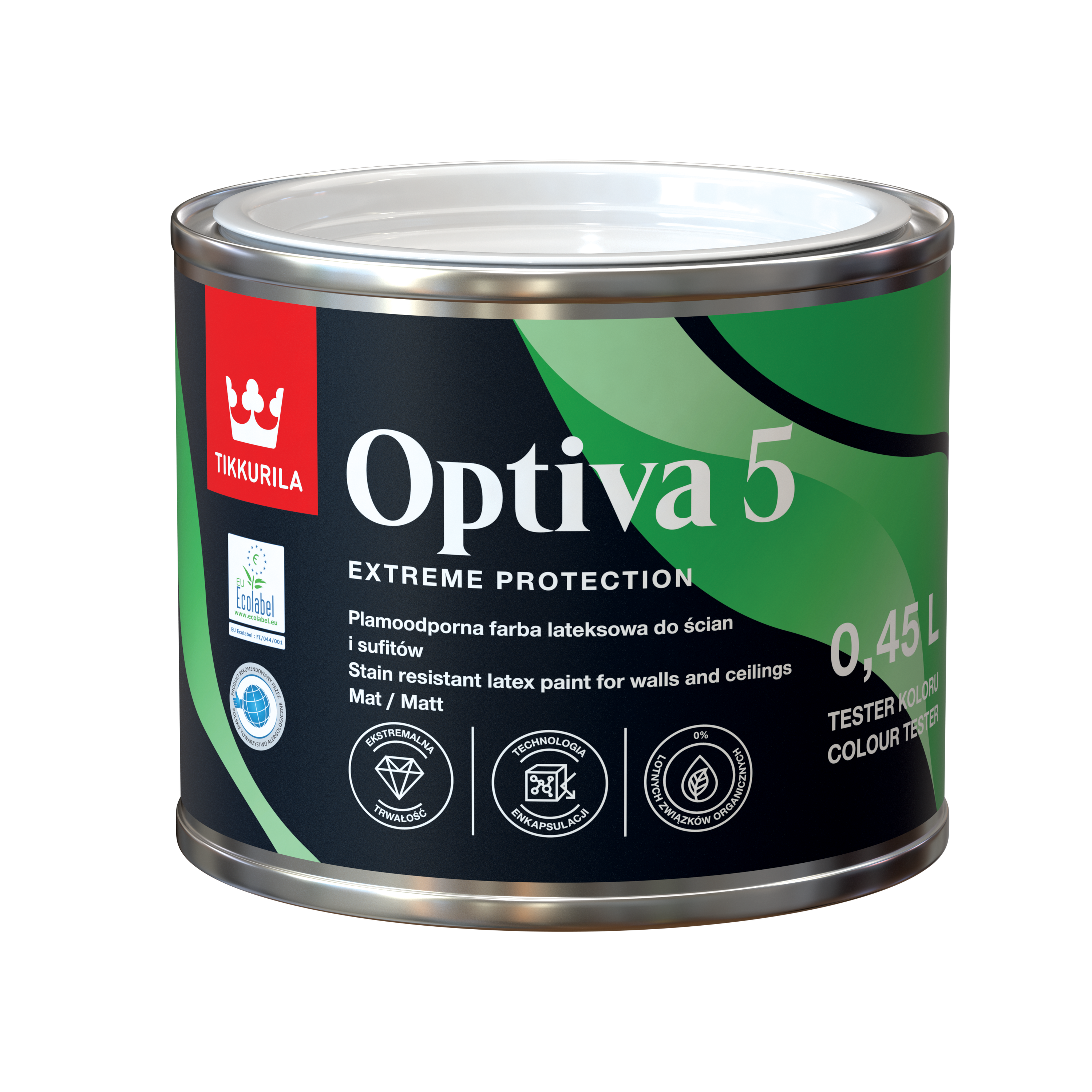 Farba Tikkurila Optiva 5 0.45 l Baza A mat