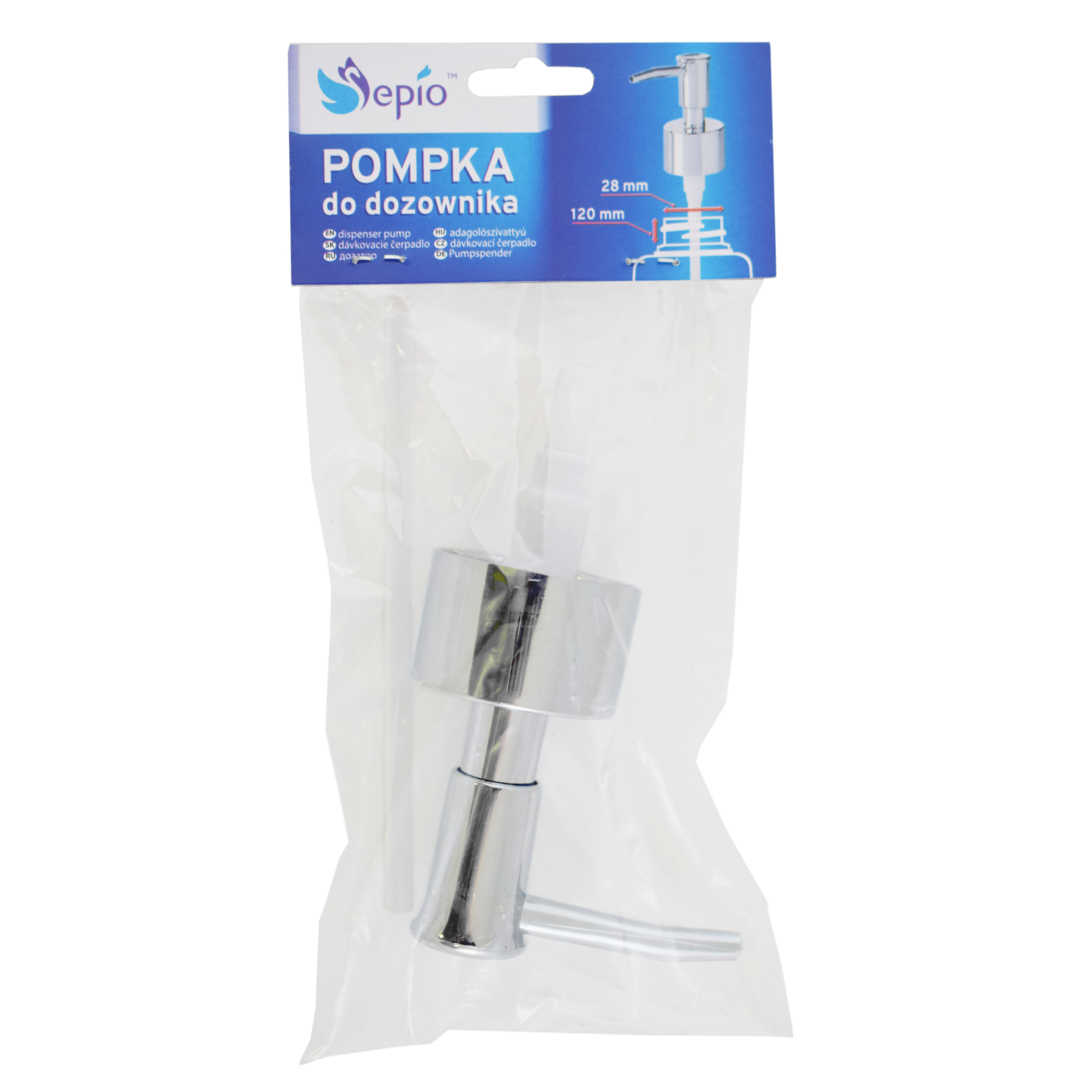 Dozownik mydła w płynie Chrom Sepio - 5