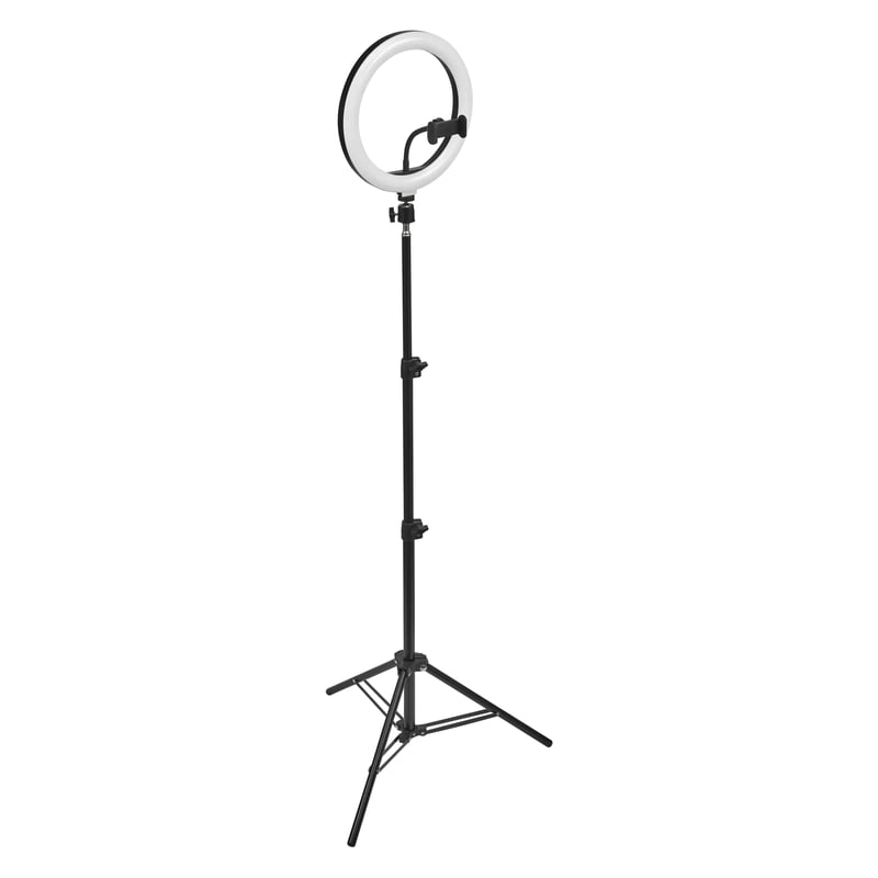 Lampa podłogowa Ring do selfie czarna LED Ledvance
