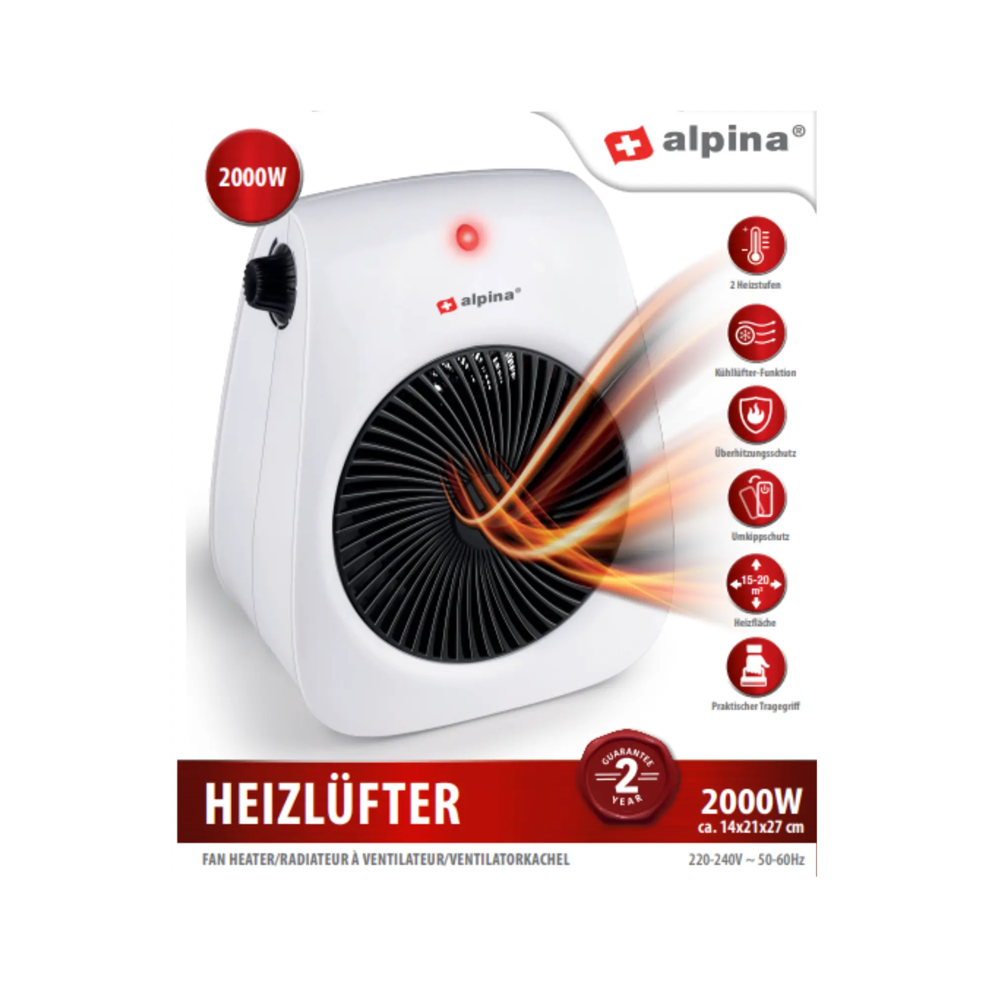 Termowentylator 2000W ALPINA - 6