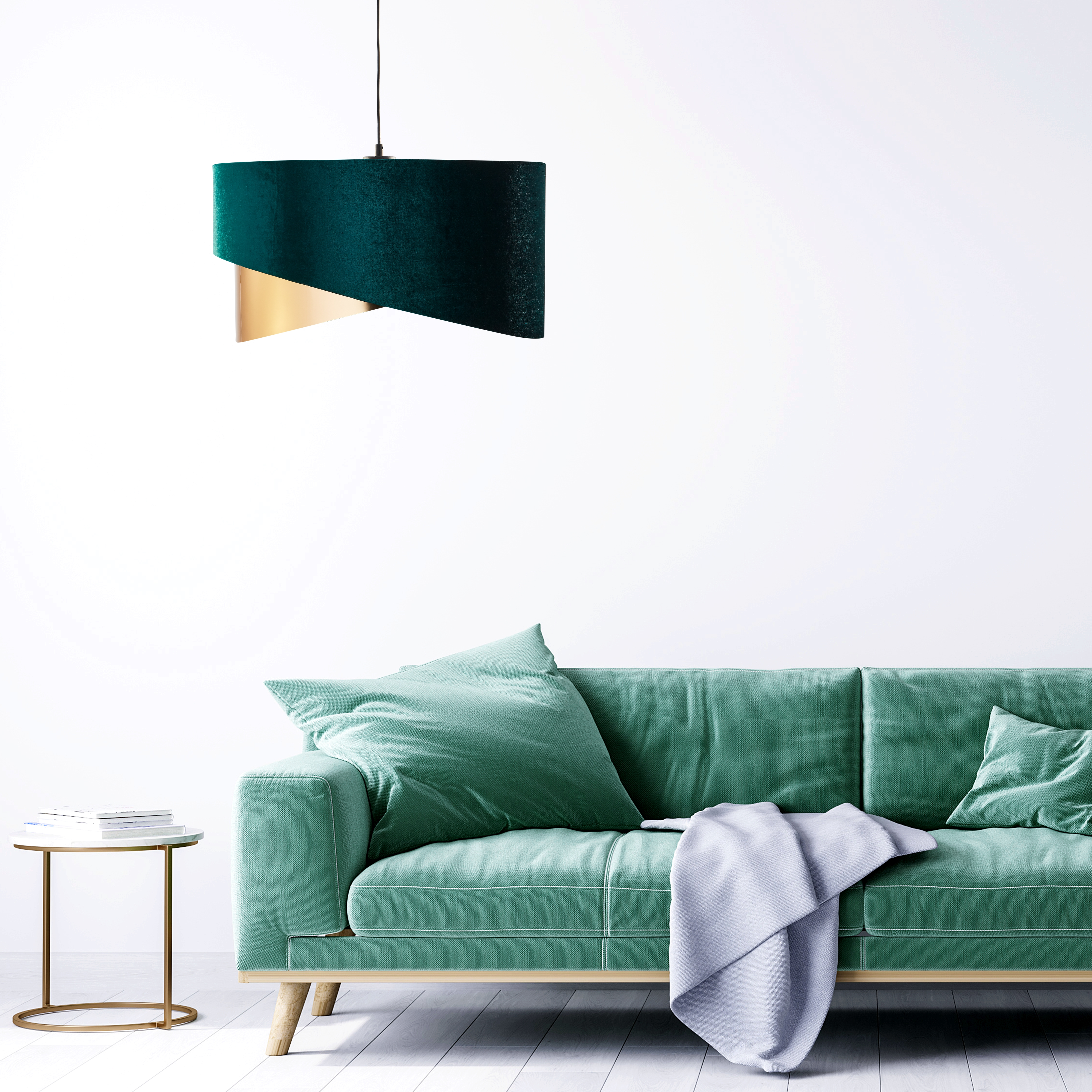 Lampa wisząca Tercio zielono-złota 3 x E27 TK Lighting - 4