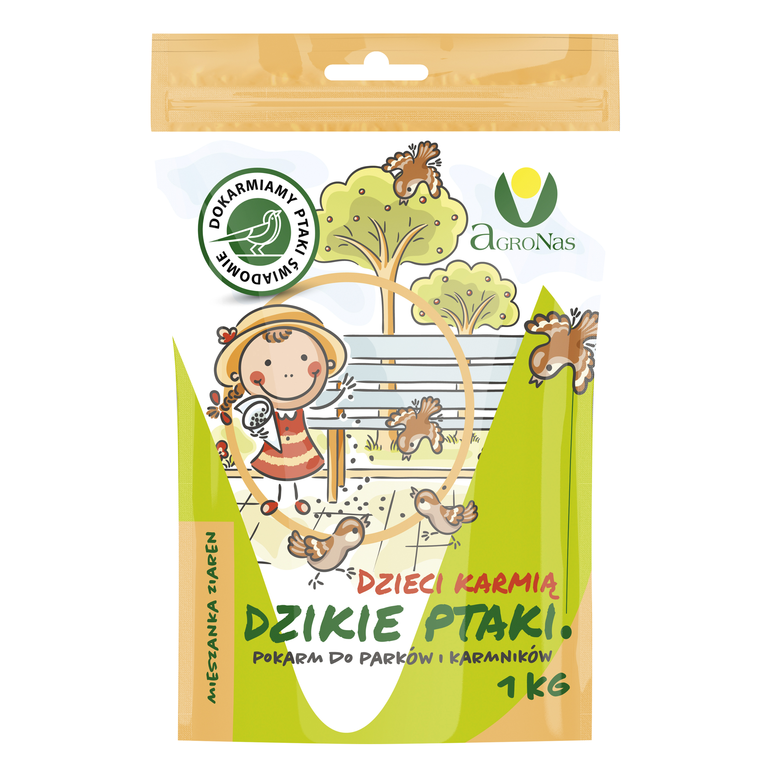 Karma dla ptaków Dzieci karmią dzikie ptaki 1kg