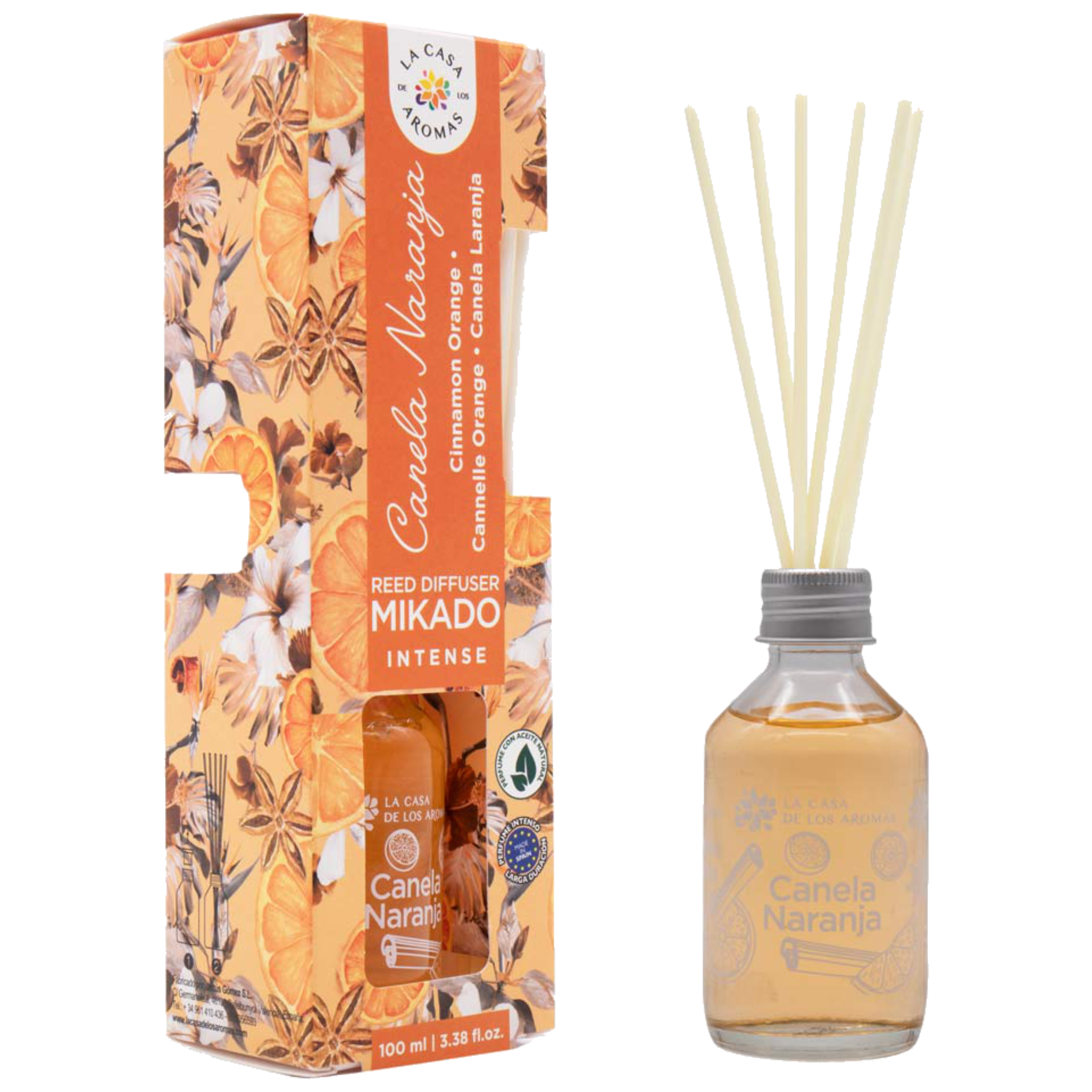Dyfuzor zapachowy Intenso cynamon z pomarańczą 100 ml La Casa de los Aromas - 3