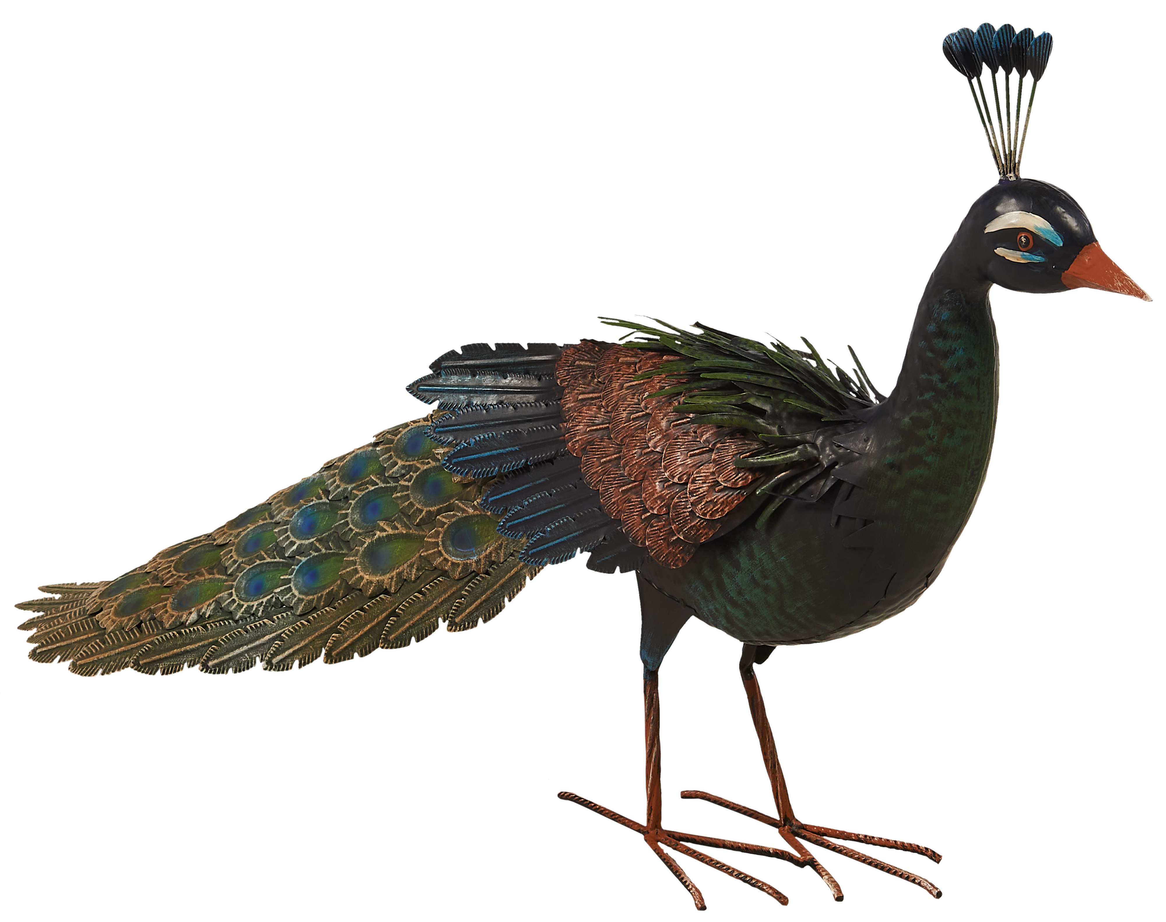 Dekoracja ogrodowa paw 94x28x52 cm metalowa Nortene