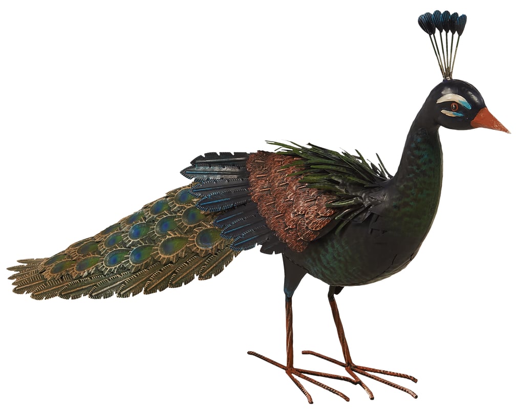 Dekoracja ogrodowa paw 94x28x52 cm metalowa Nortene