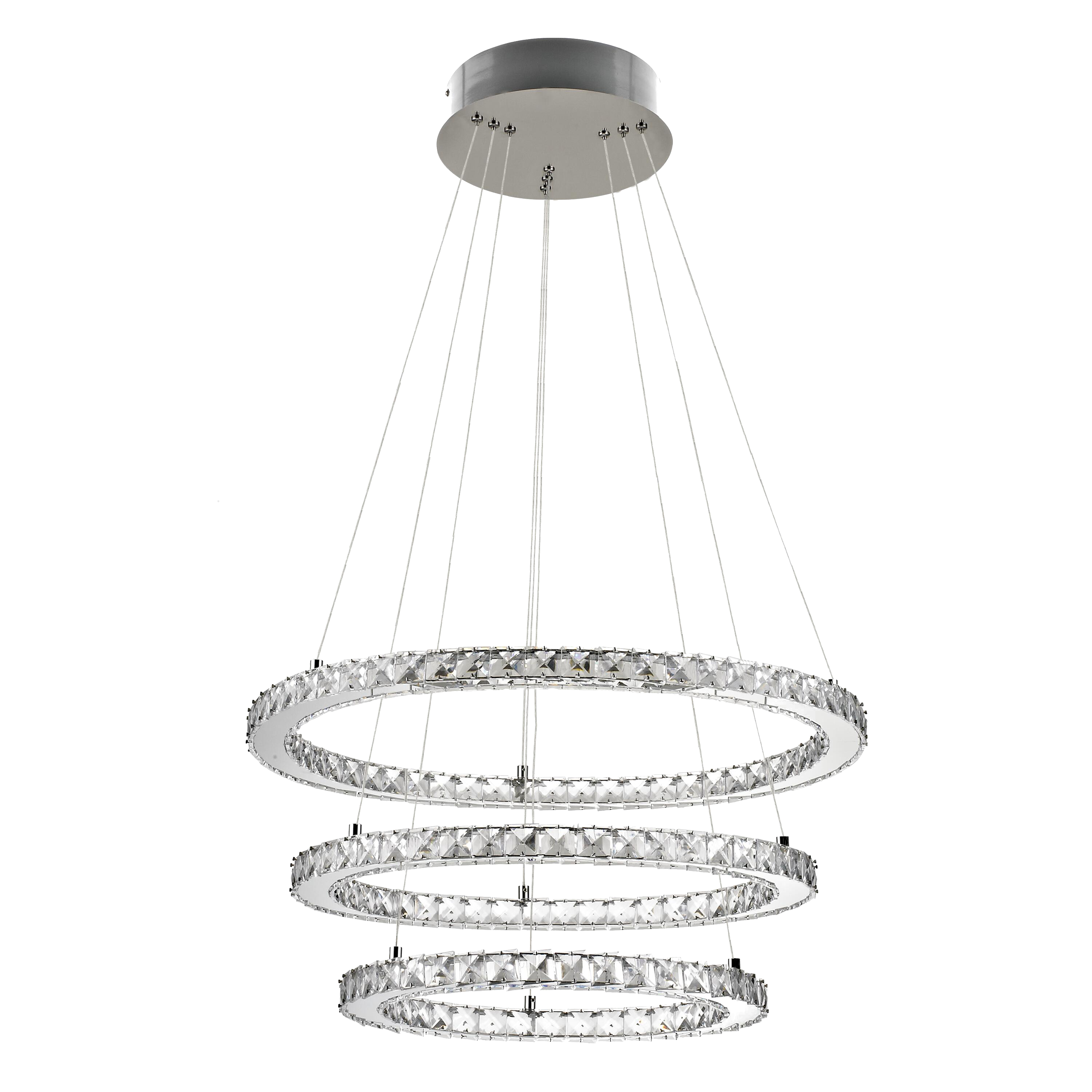 Lampa wisząca Shoshone chrom LED INSPIRE - 2