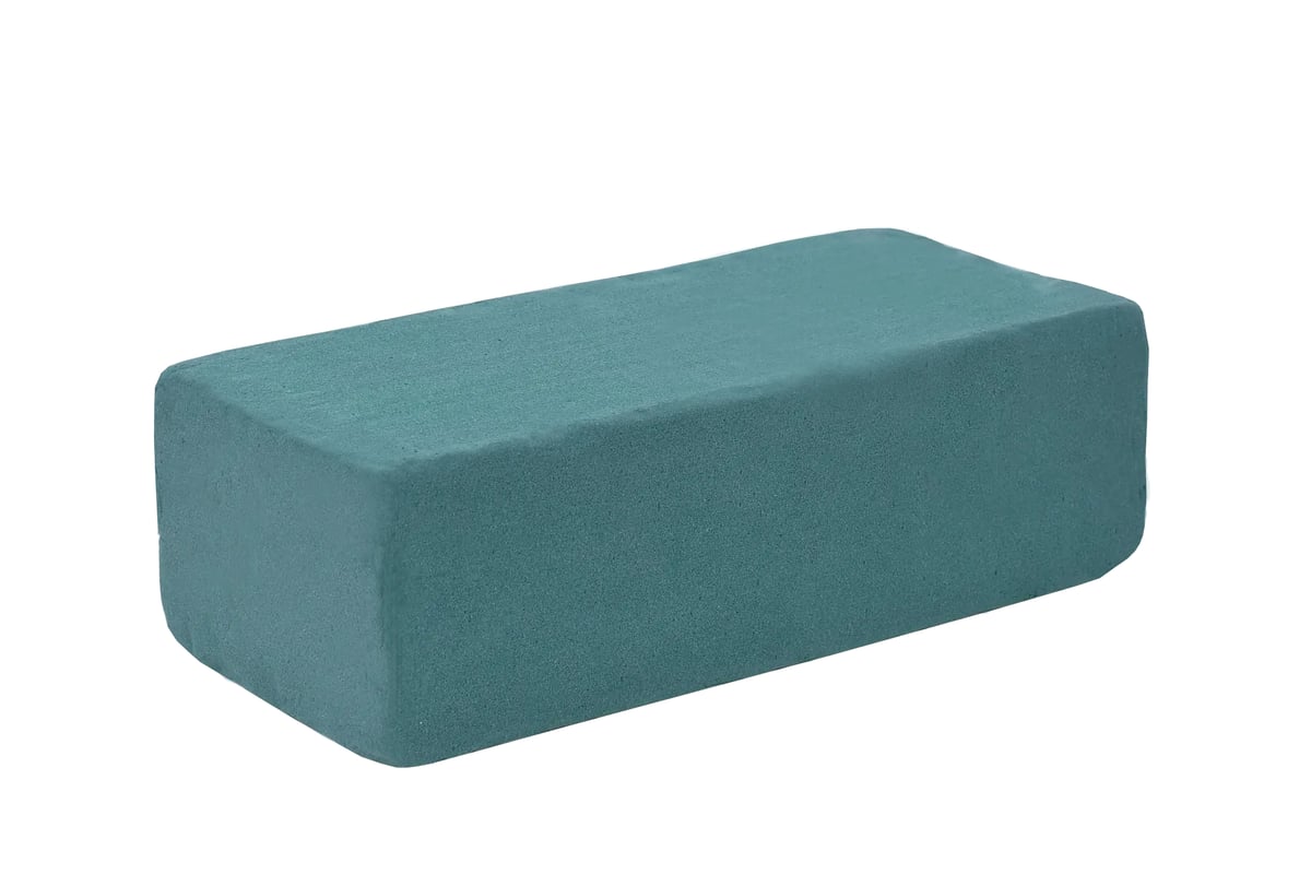 Gąbka florystyczna 23x11x7.5 cm zielona do żywych kwiatów