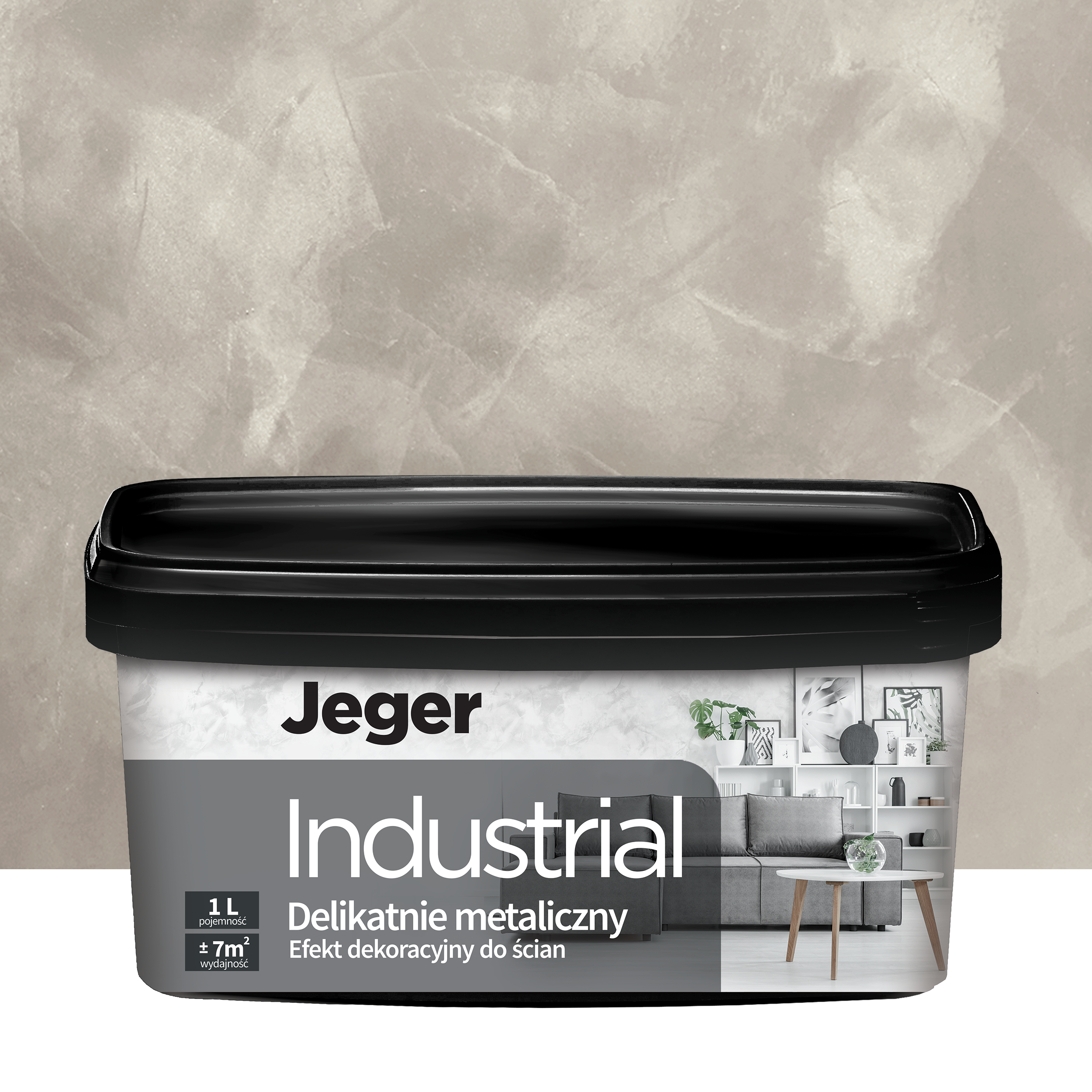 Powłoka dekoracyjna INDUSTRIAL Quartz Efekt metalowy JEGER