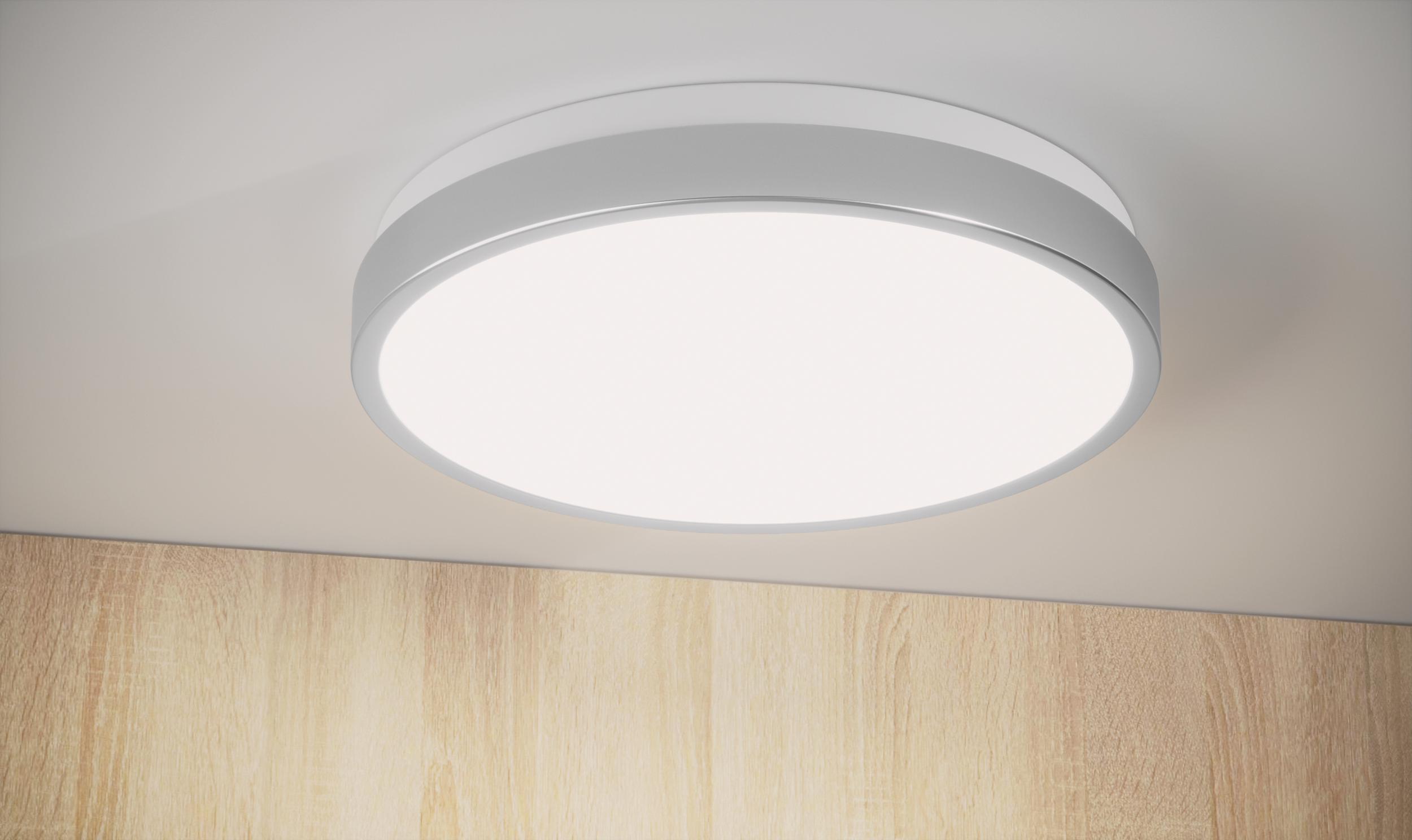 Plafon Kern chrom 30 cm LED Polux - 3