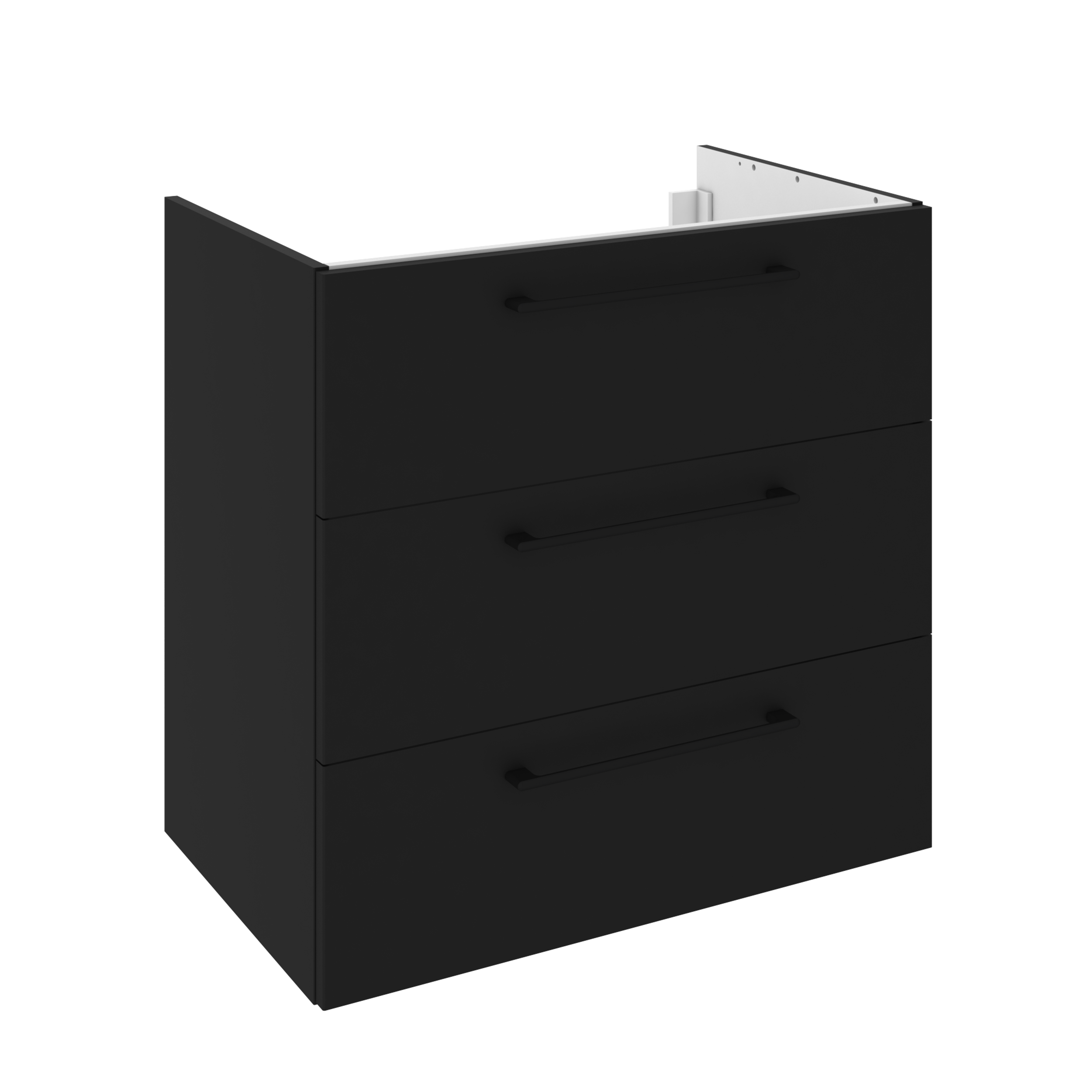 Szafka pod umywalkę Remix czarny mat 75x46x73 cm Sensea