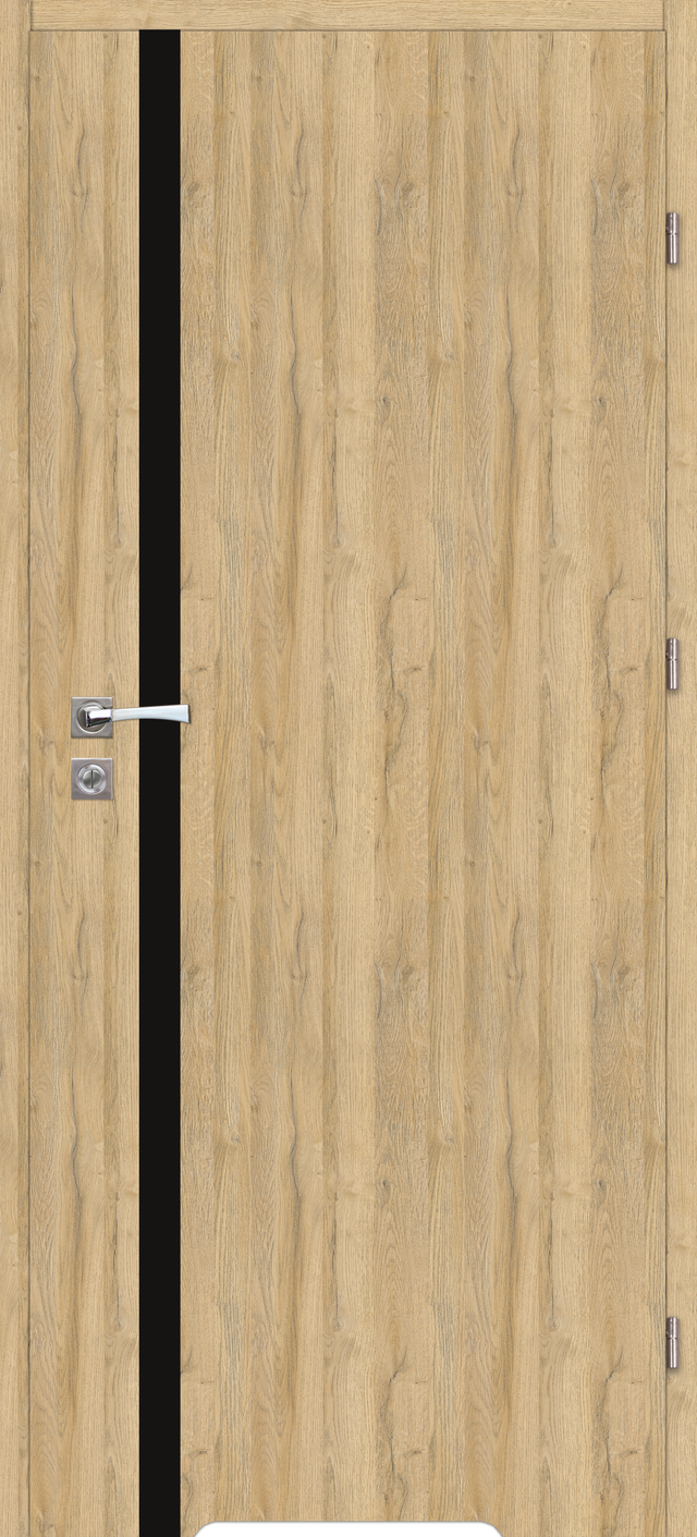 Drzwi wewnętrzne łazienkowe z podcięciem wentylacyjnym Tora 70 prawe Dąb Bawaria Artens
