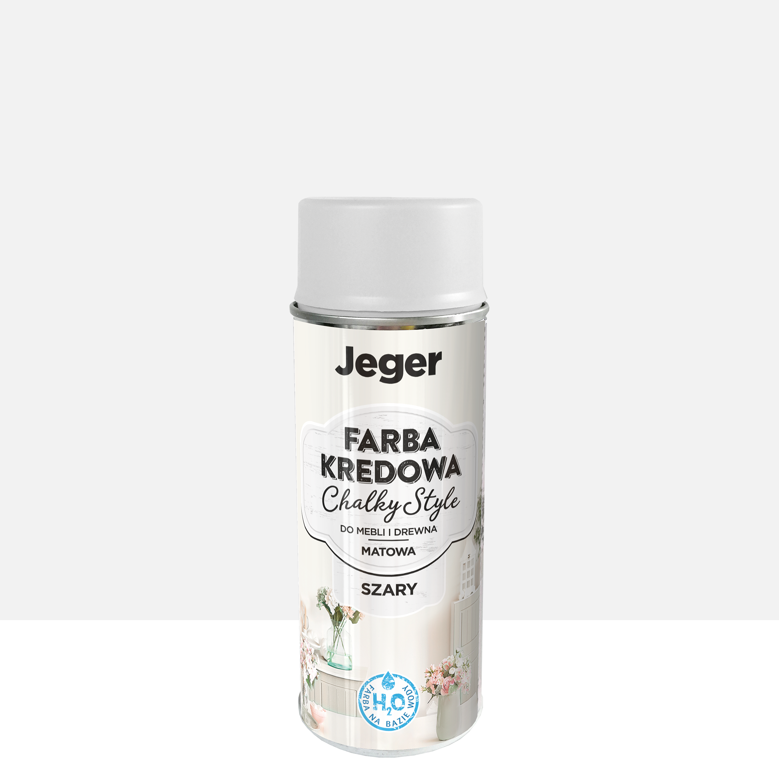 Farba kredowa do mebli CHALKY SPRAY 0.4 l Gray Matowa JEGER